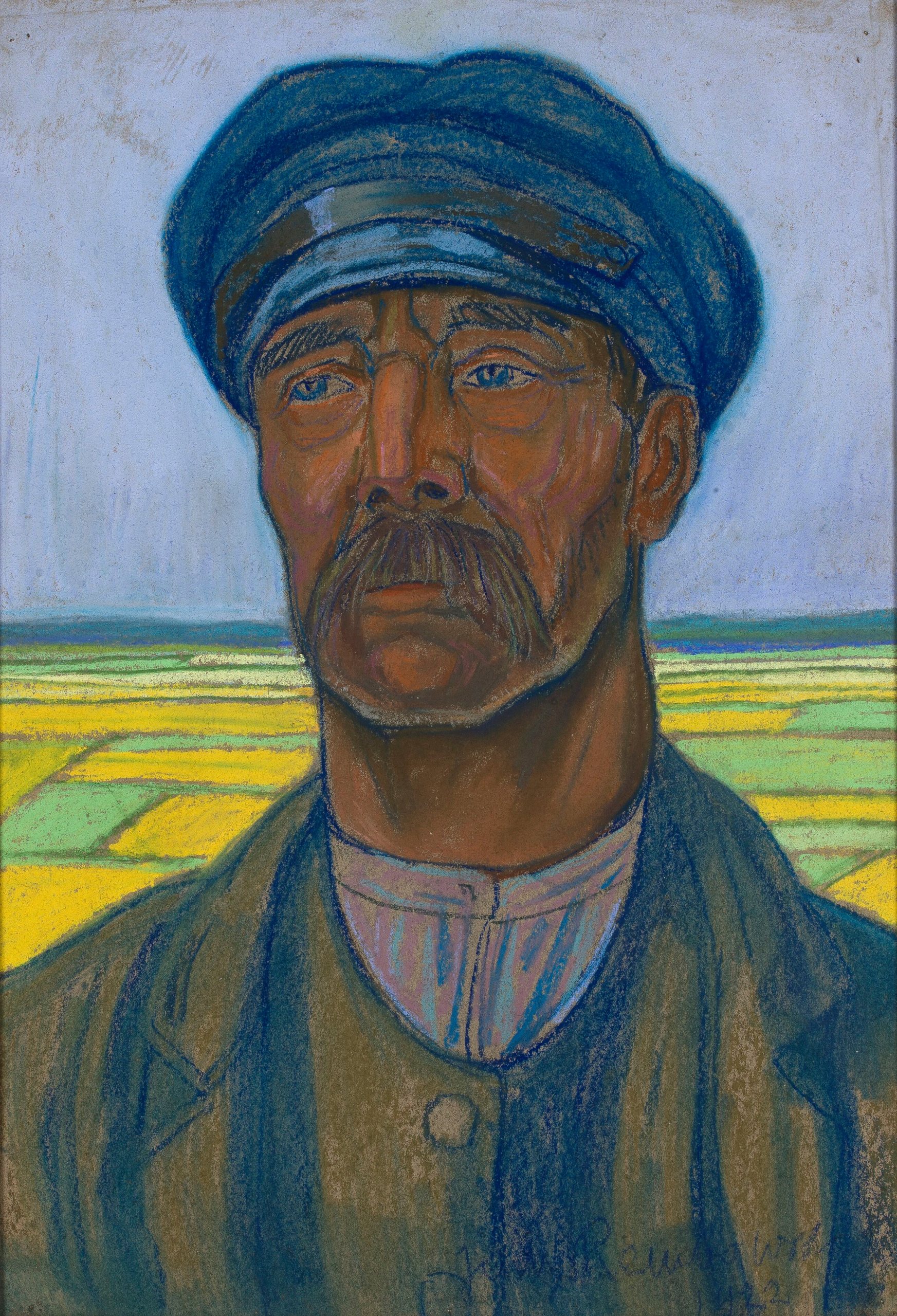 《农民的肖像》（Portrait of a peasant）｜扬·伦博夫斯基 Jan Rembowski｜1922