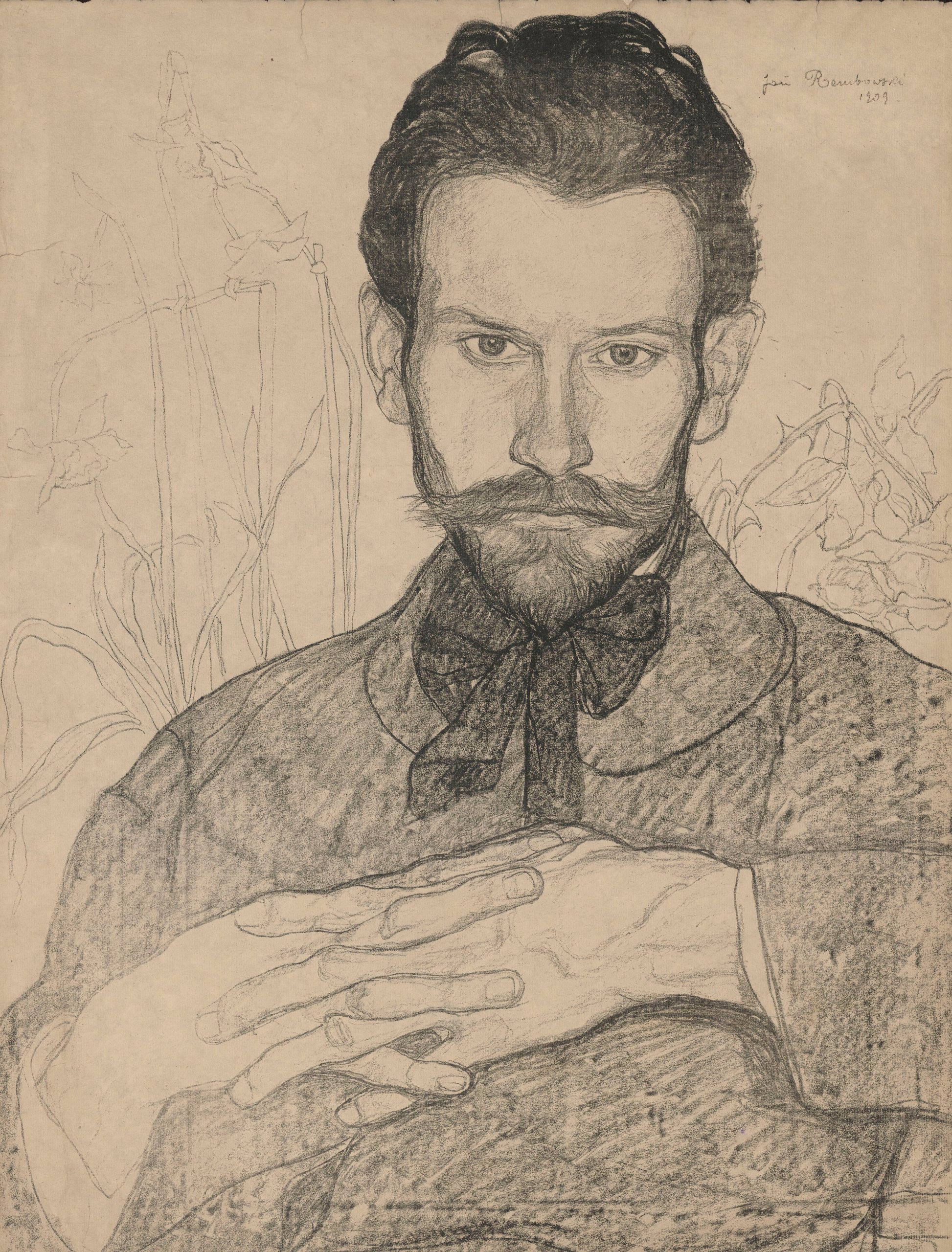 《艺术家的自画像》（Artist’s self-portrait）｜扬·伦博夫斯基 Jan Rembowski｜1909