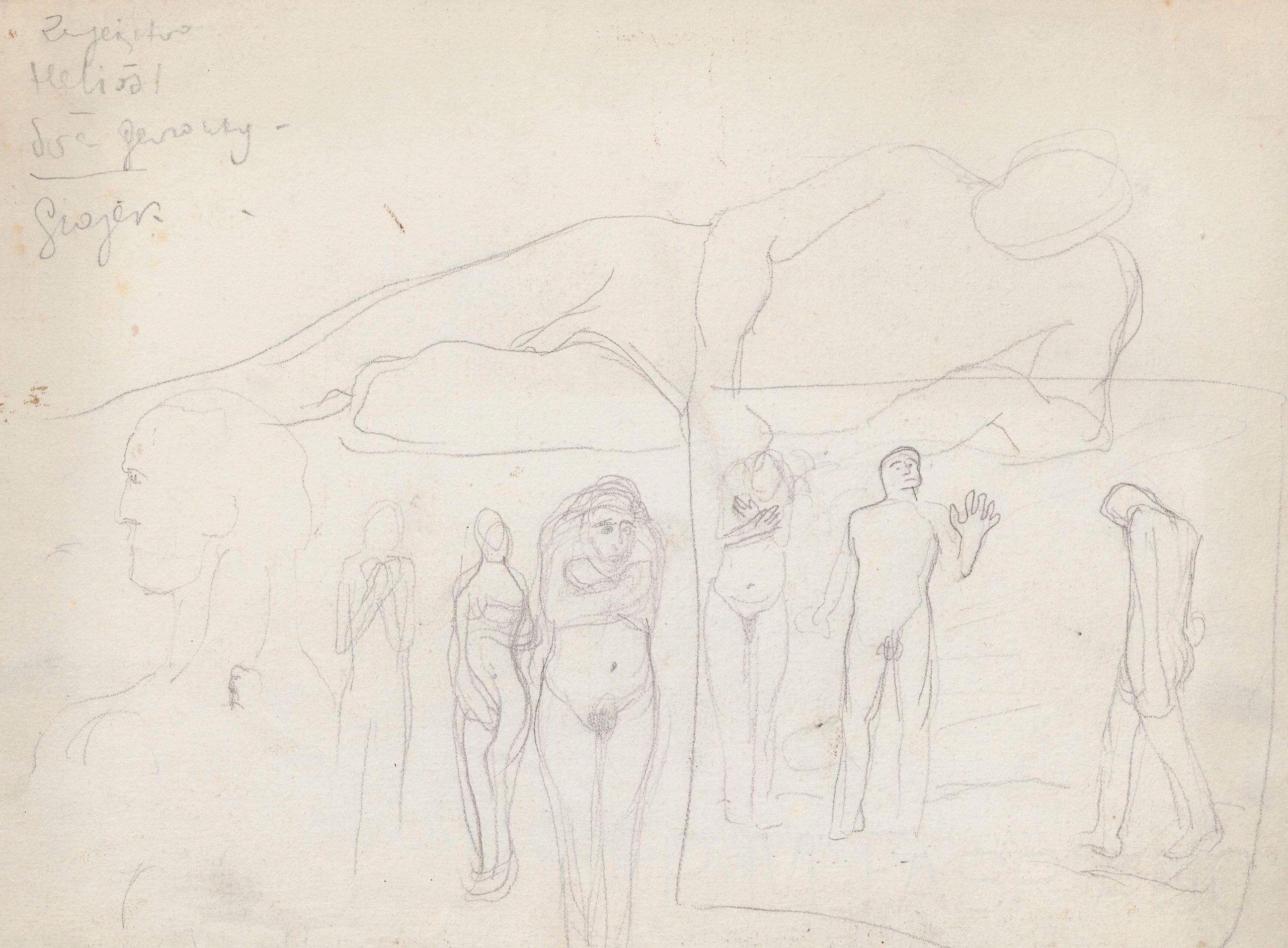 《裸体人物素描》（Sketches of naked figures）｜扬·伦博夫斯基 Jan Rembowski｜不明