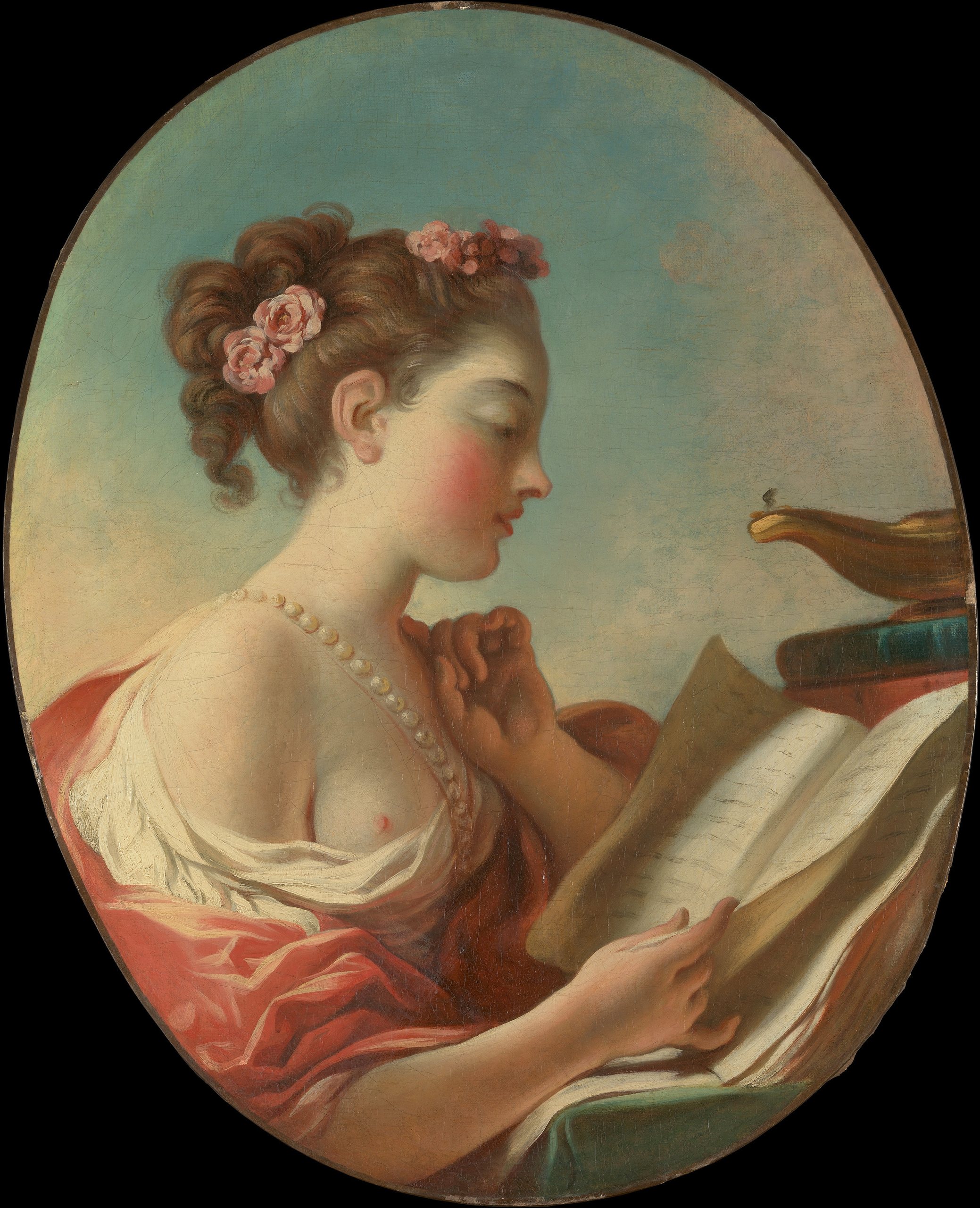 《警惕的寓言》（Allegory of Vigilance）｜让-奥诺雷·弗拉戈纳尔 Jean-Honoré Fragonard｜1772