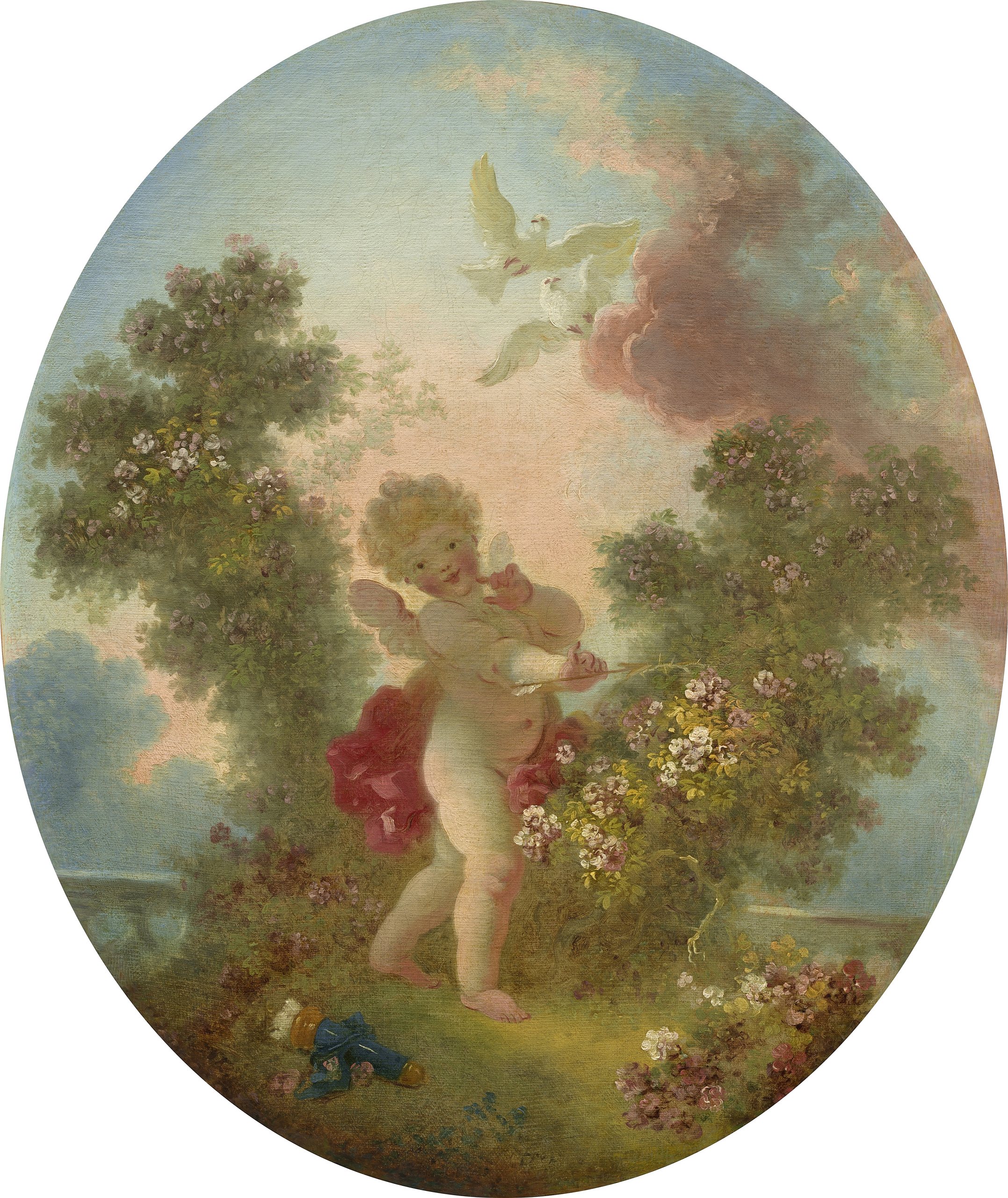 《爱哨兵》（Love The Sentinel）｜让-奥诺雷·弗拉戈纳尔 Jean-Honoré Fragonard｜约 1773-1776