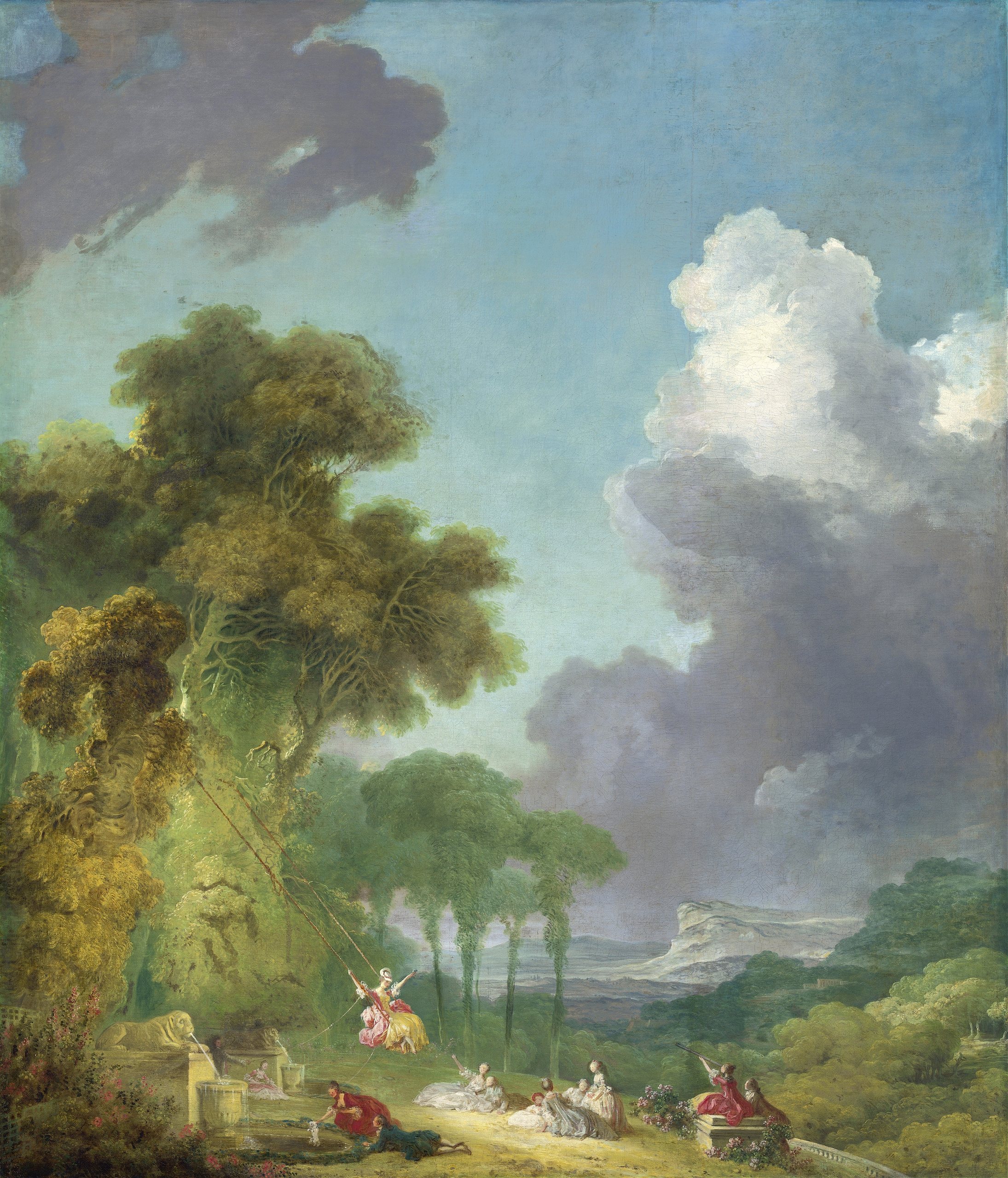 《秋千》（The Swing）｜让-奥诺雷·弗拉戈纳尔 Jean-Honoré Fragonard｜约 1775-1780