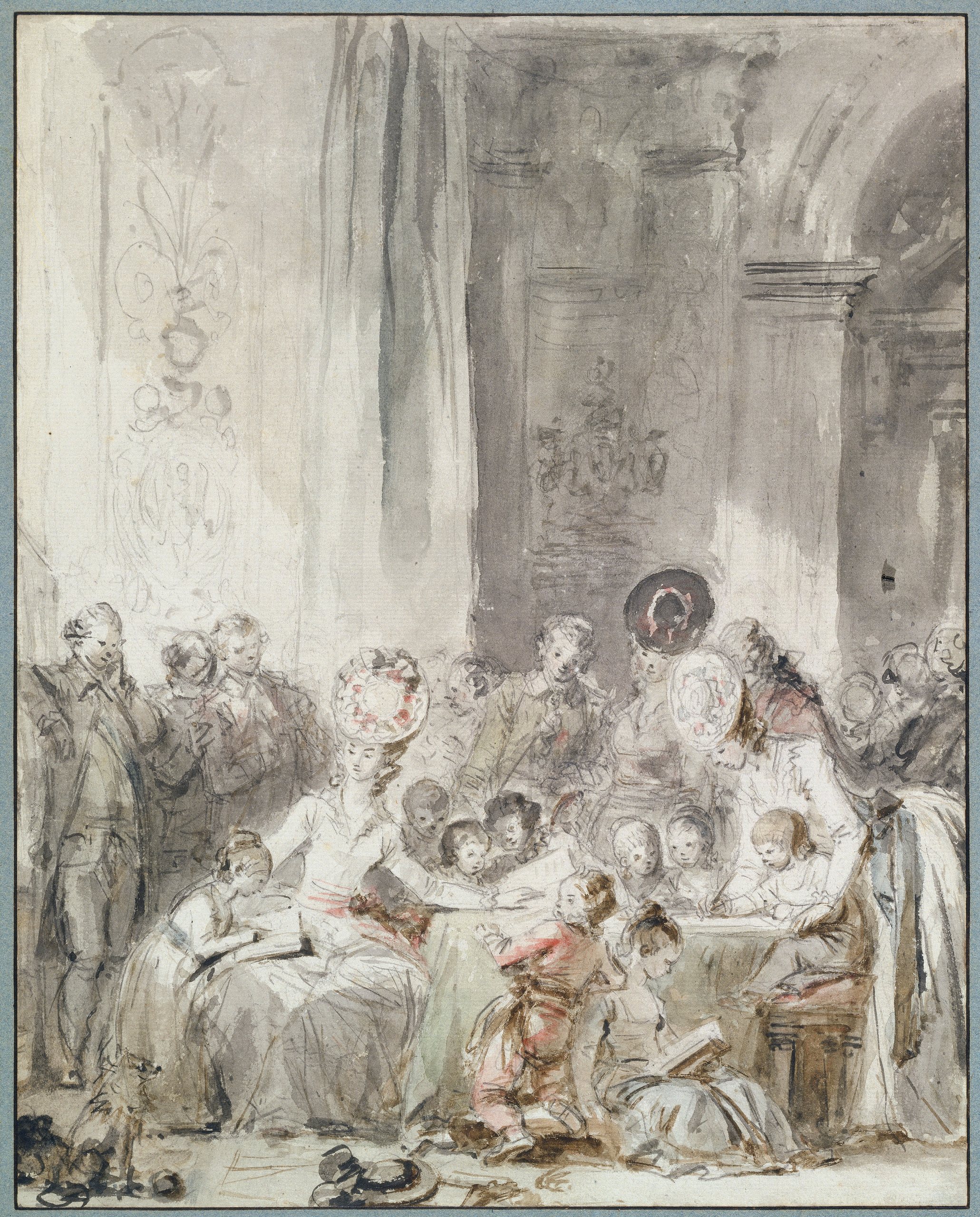《比赛》（The Competition）｜让-奥诺雷·弗拉戈纳尔 Jean-Honoré Fragonard｜1780-1785