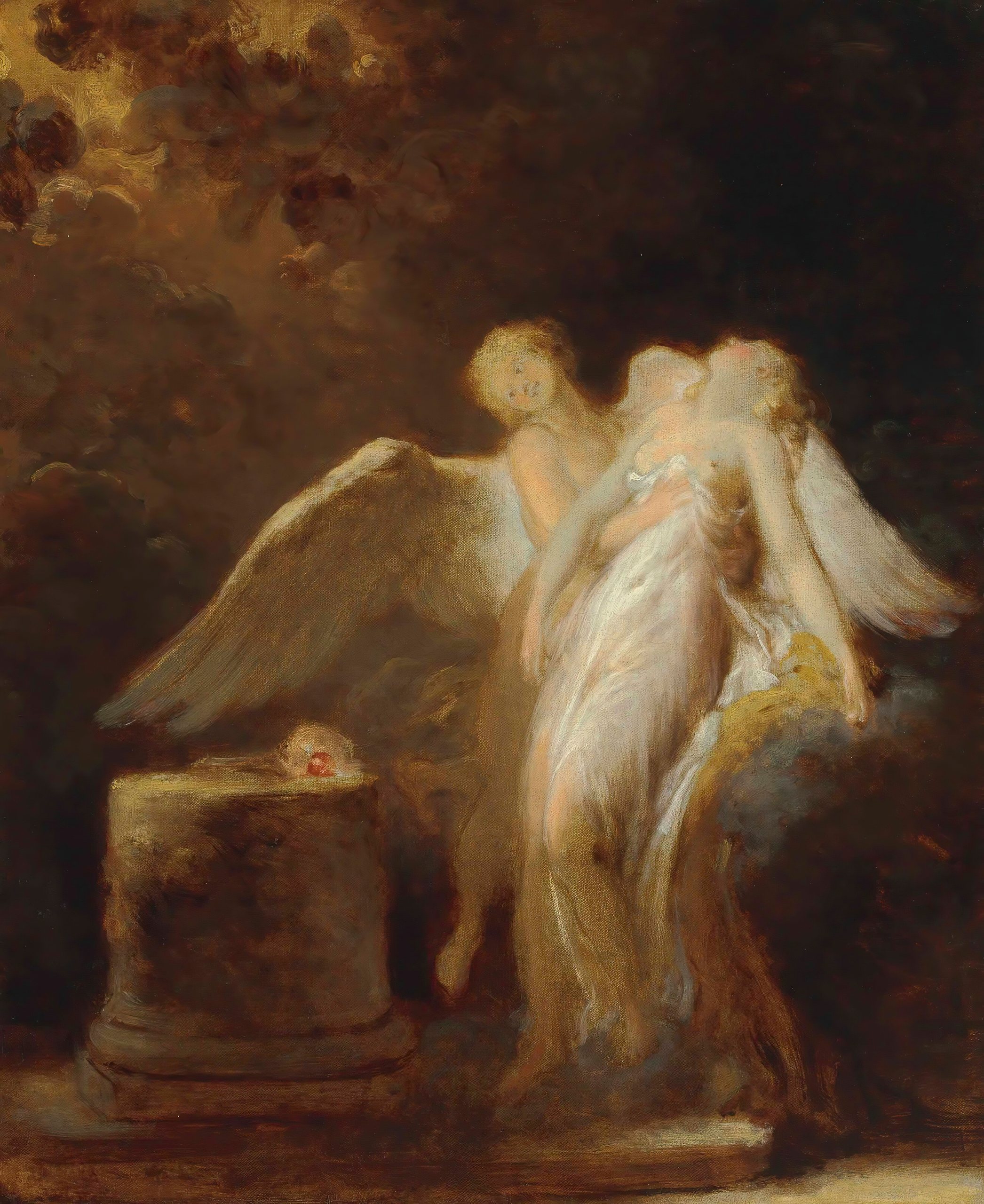 《玫瑰的牺牲》（The sacrifice of the Rose）｜让-奥诺雷·弗拉戈纳尔 Jean-Honoré Fragonard｜不明