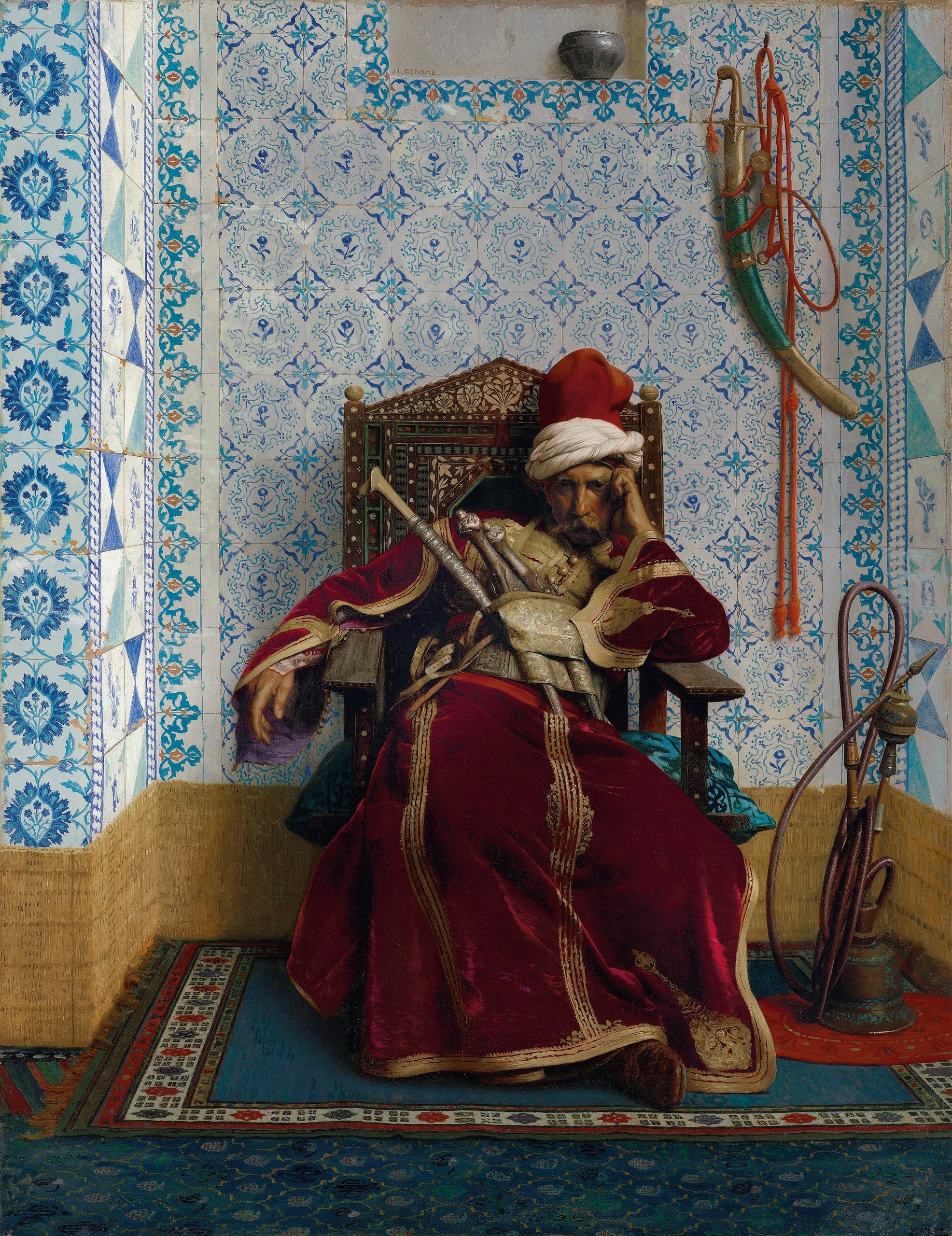 《马科斯·博萨里斯》（Markos Botsaris）｜让-莱昂·热罗姆 Jean-Léon Gérôme｜1874