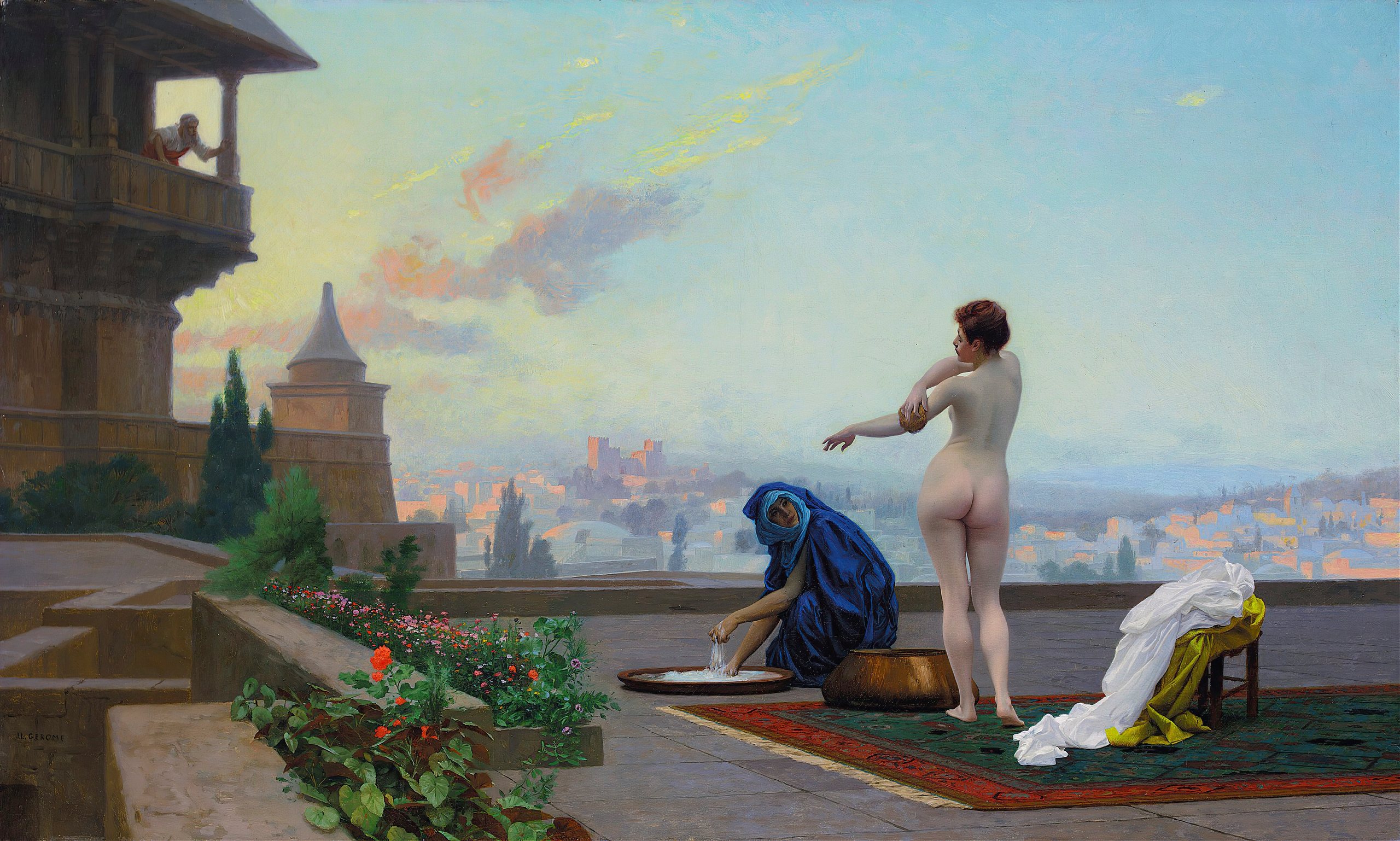《芭丝谢芭》（Bathsheba）｜让-莱昂·热罗姆 Jean-Léon Gérôme｜1889