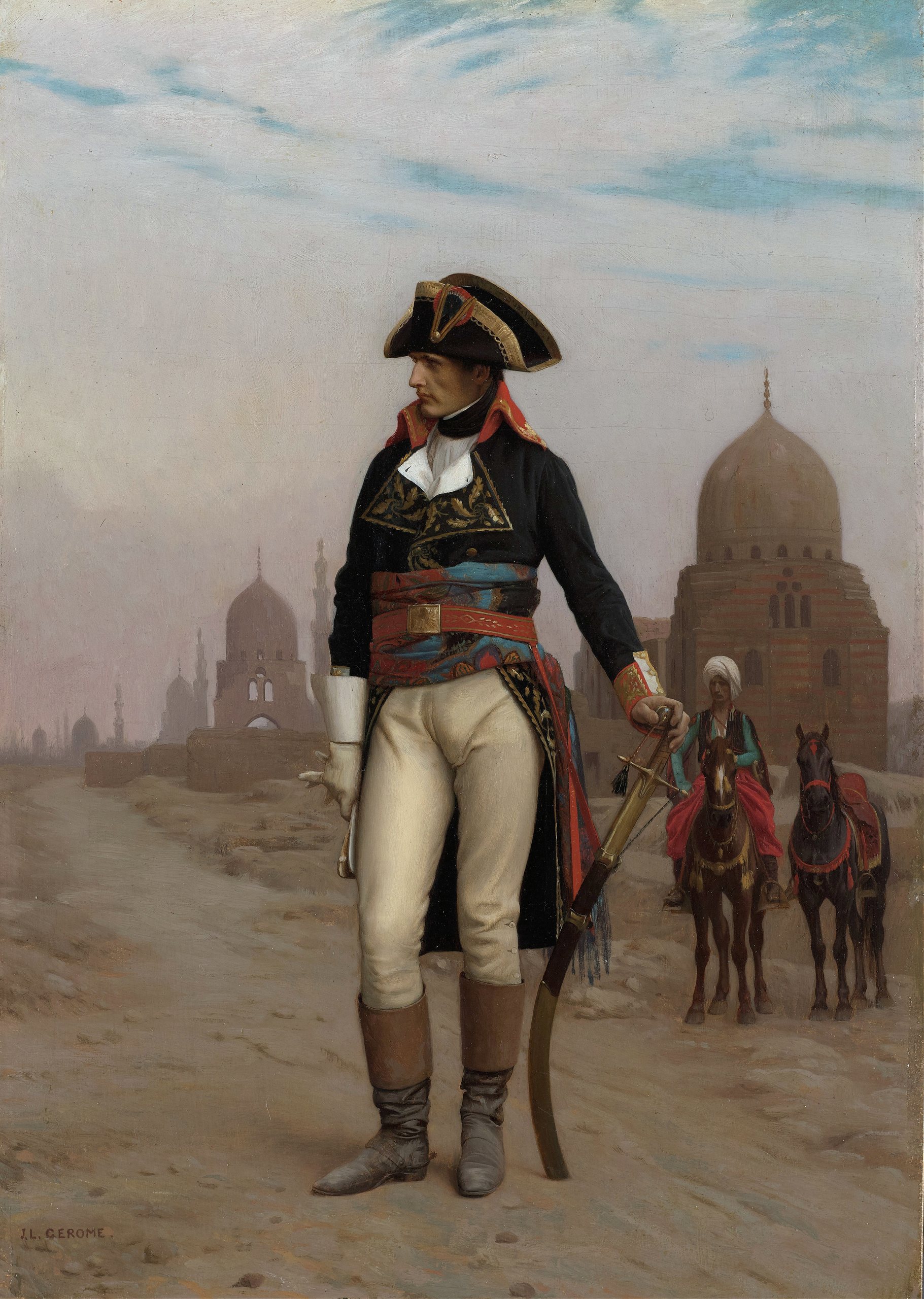 《拿破仑在埃及》（Napoleon in Egypt）｜让-莱昂·热罗姆 Jean-Léon Gérôme｜1867
