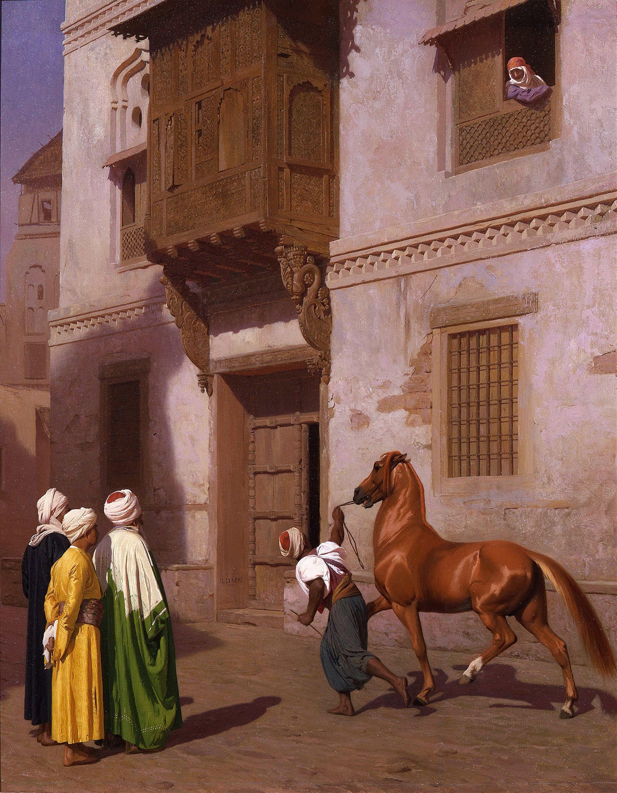 《马市》（The Horse Market）｜让-莱昂·热罗姆 Jean-Léon Gérôme｜1867