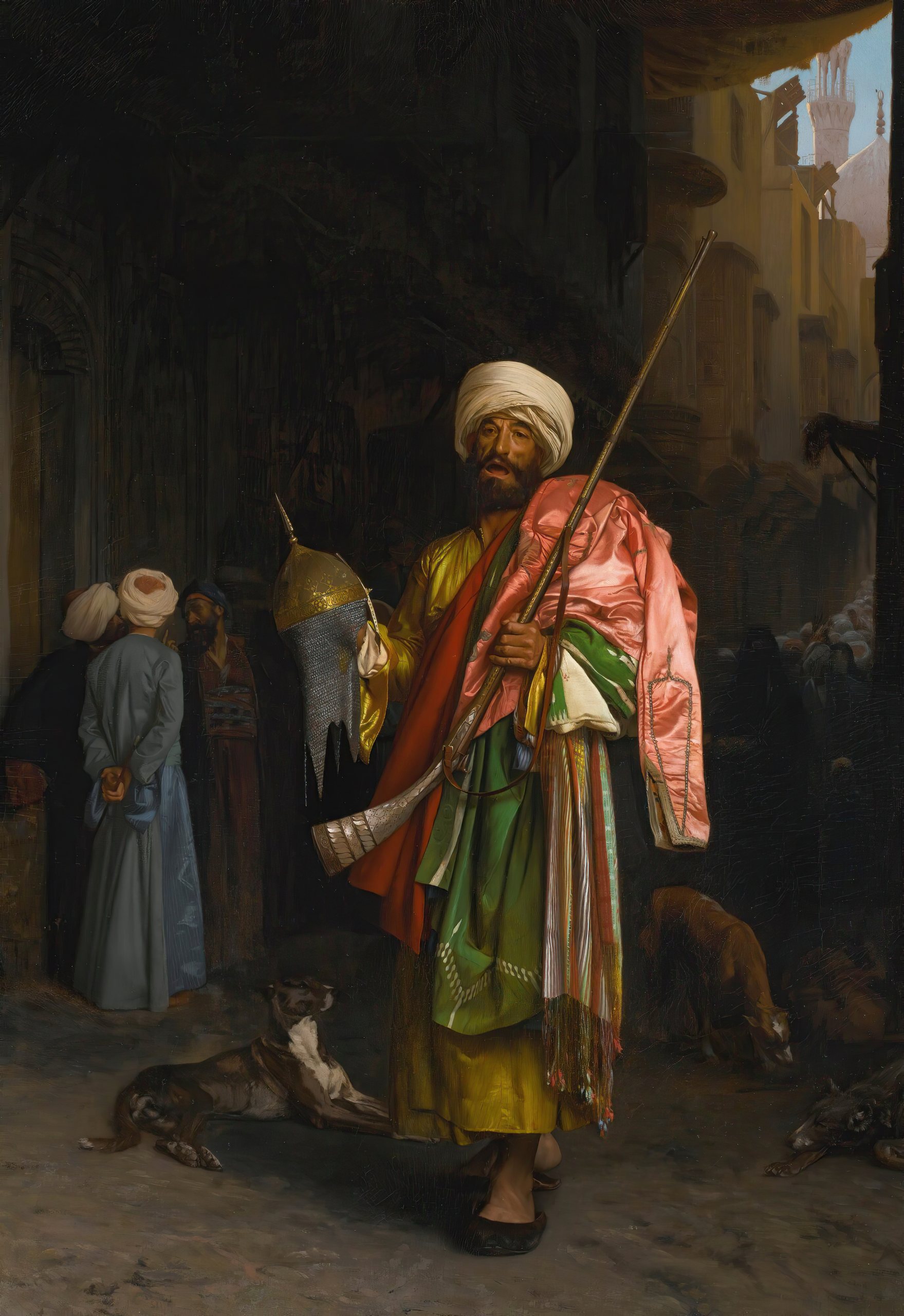 《开罗街头商人》（Street Merchant In Cairo）｜让-莱昂·热罗姆 Jean-Léon Gérôme｜不明
