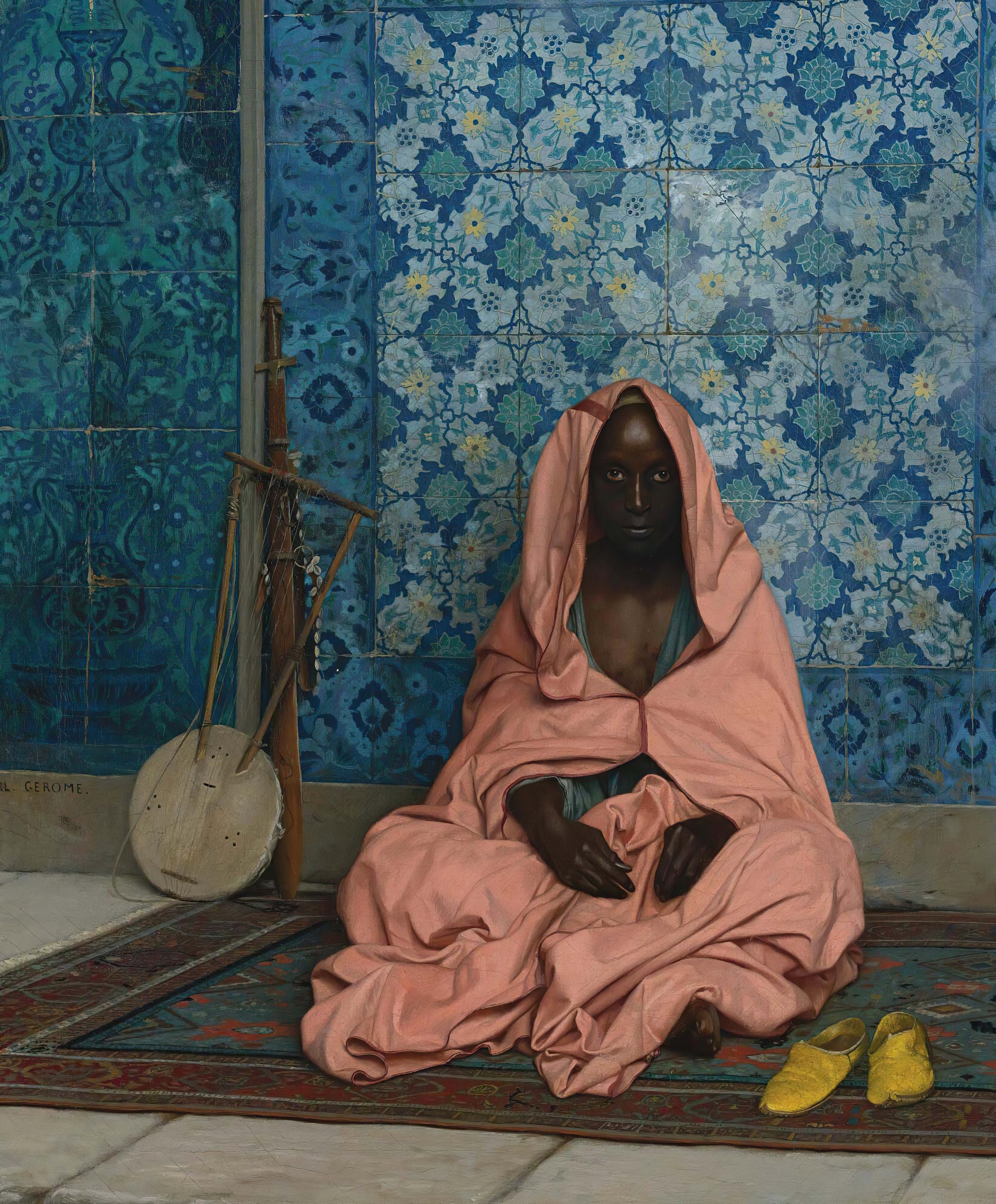《黑暗吟游诗人》（The Dark Bard）｜让-莱昂·热罗姆 Jean-Léon Gérôme｜不明