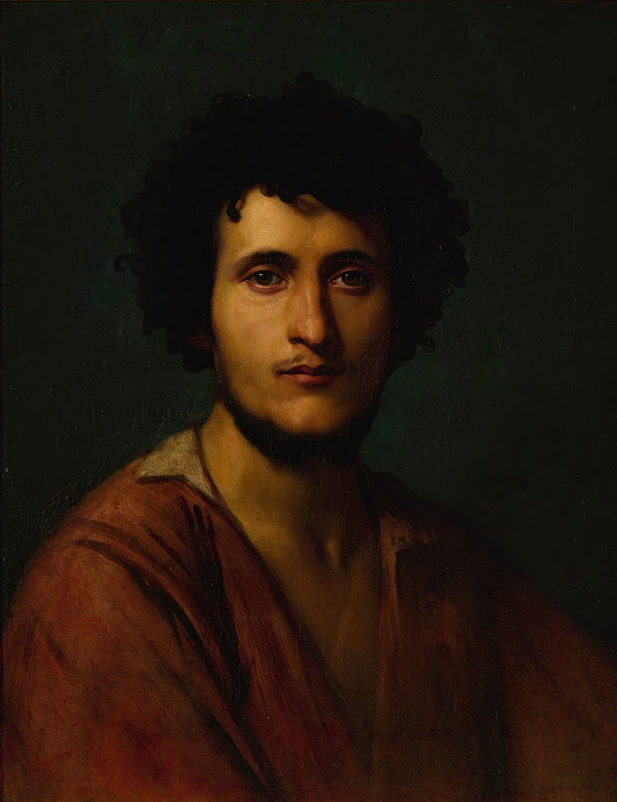 《贾科莫·奥兰迪·迪·苏比亚科的肖像研究》（Portrait Study Of Giacomo Orlandi Di Subiaco）｜让-莱昂·热罗姆 Jean-Léon Gérôme｜不明