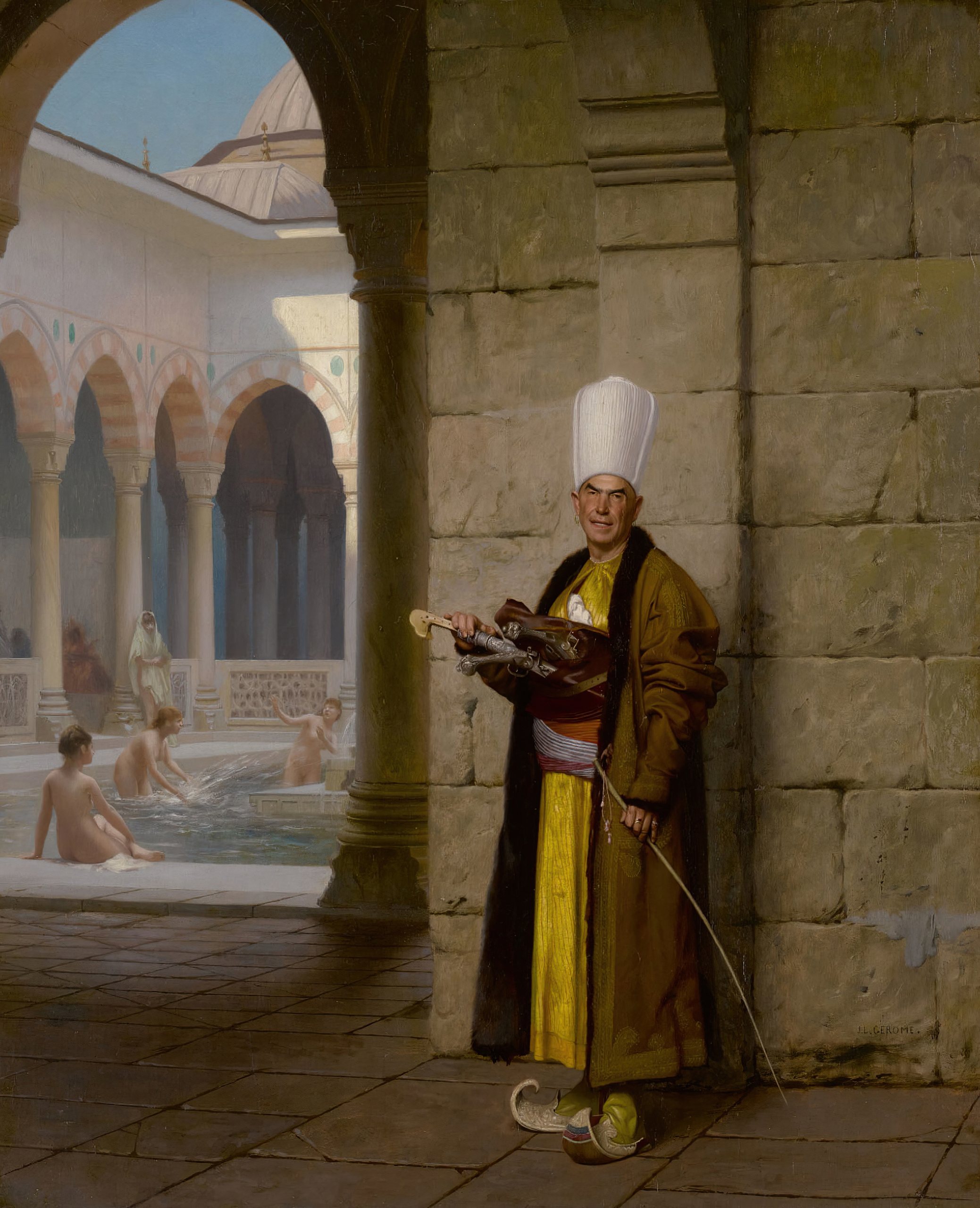 《白太监》（The Grand White Eunuch）｜让-莱昂·热罗姆 Jean-Léon Gérôme｜不明