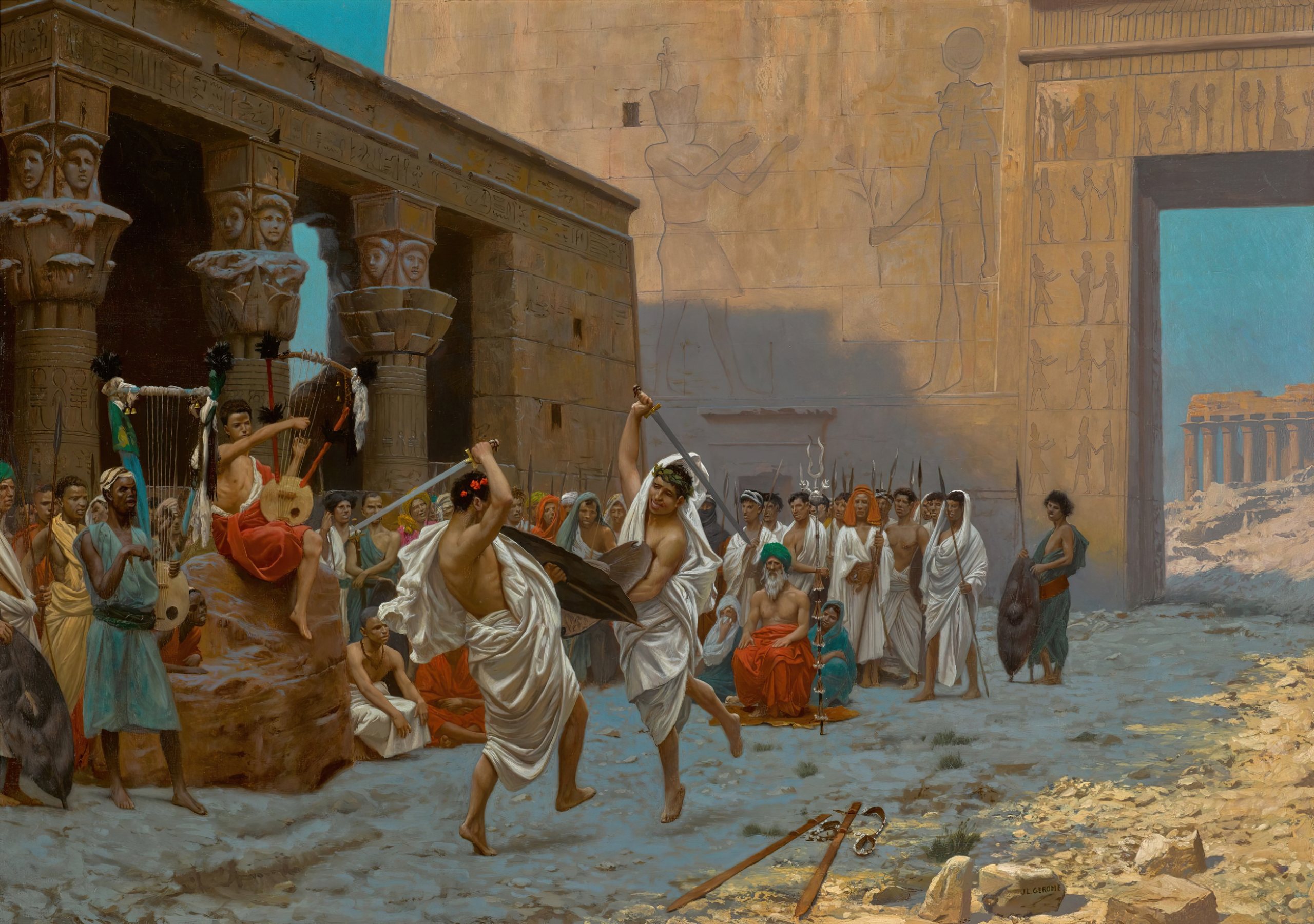 《皮洛士之舞》（The Pyrrhic Dance）｜让-莱昂·热罗姆 Jean-Léon Gérôme｜不明