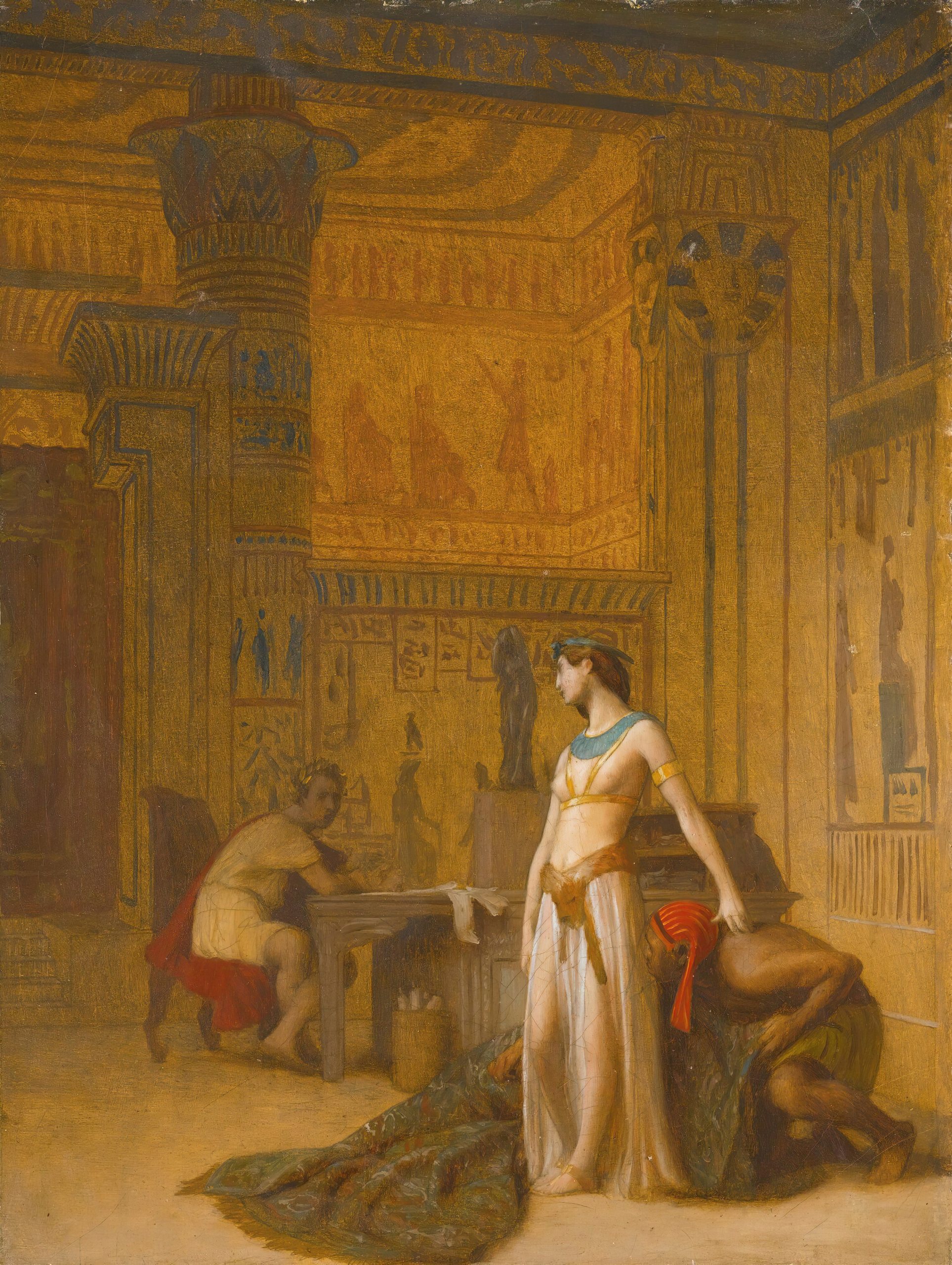 《克利奥帕特拉和凯撒》（Cleopatra and Caesar）｜让-莱昂·热罗姆 Jean-Léon Gérôme｜不明
