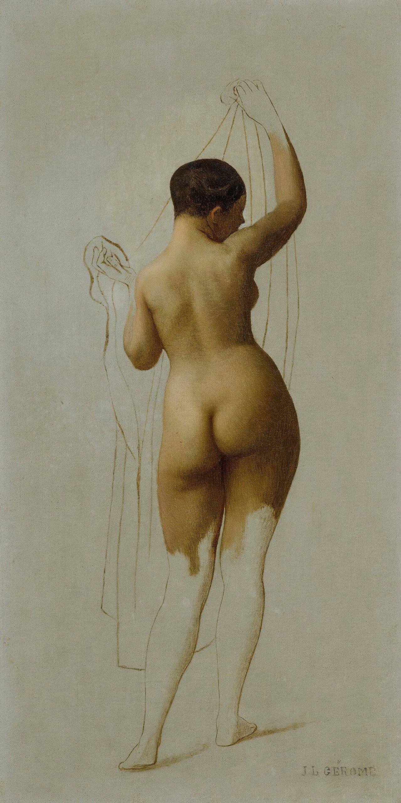 《裸体（罗多菲王后）》（Nude (Queen Rodophe)）｜让-莱昂·热罗姆 Jean-Léon Gérôme｜不明