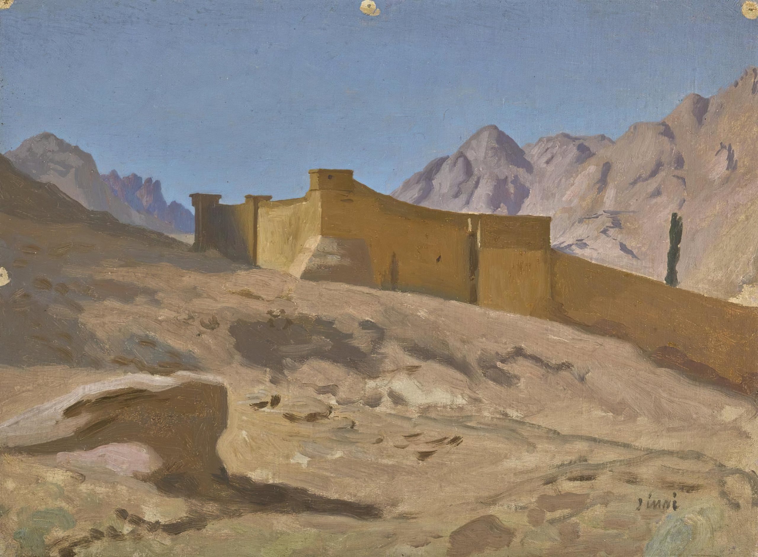 《圣凯瑟琳修道院》（The monastery of Saint Catherine）｜让-莱昂·热罗姆 Jean-Léon Gérôme｜不明