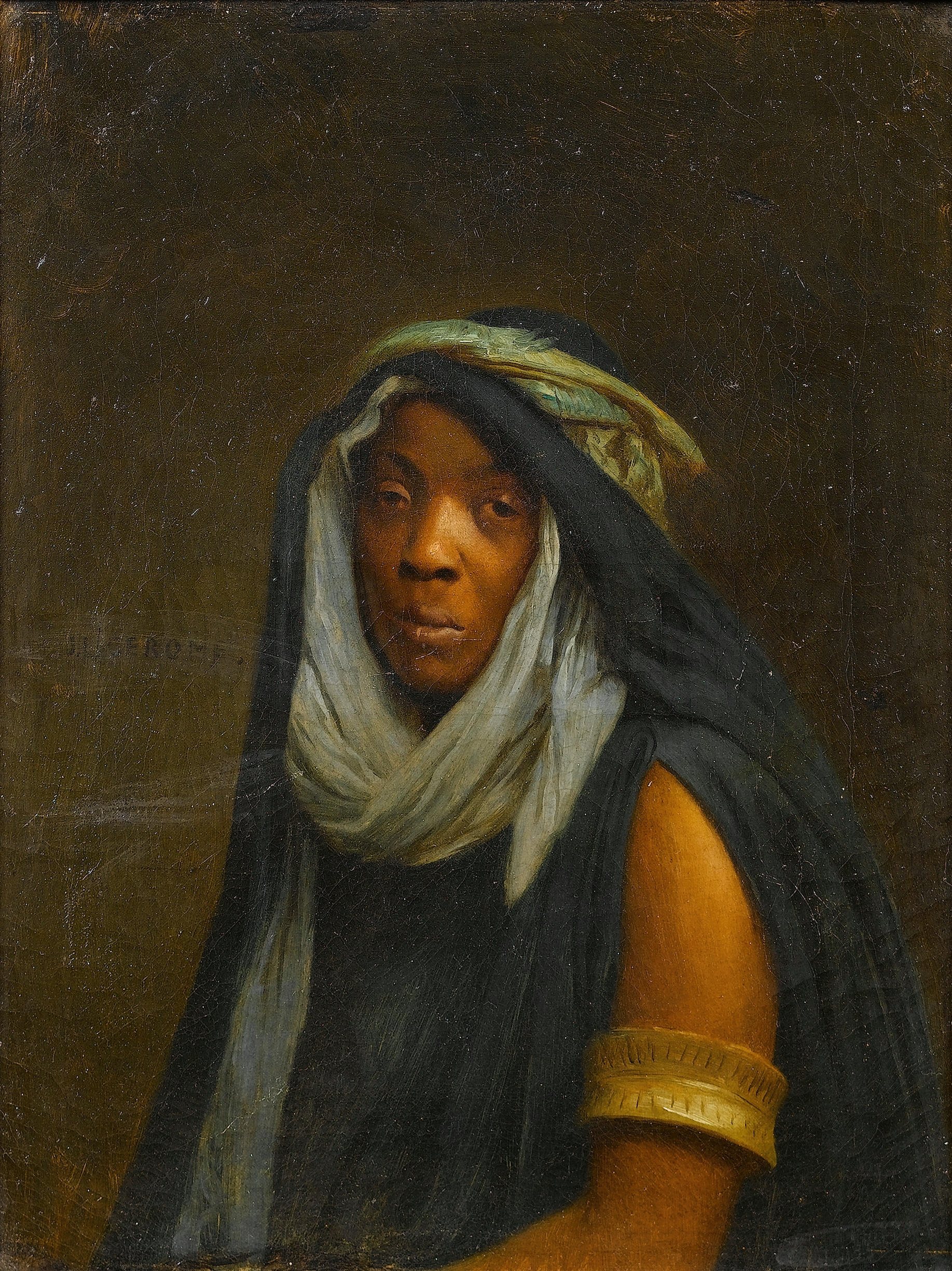 《黑人女仆》（The black servant girl）｜让-莱昂·热罗姆 Jean-Léon Gérôme｜不明