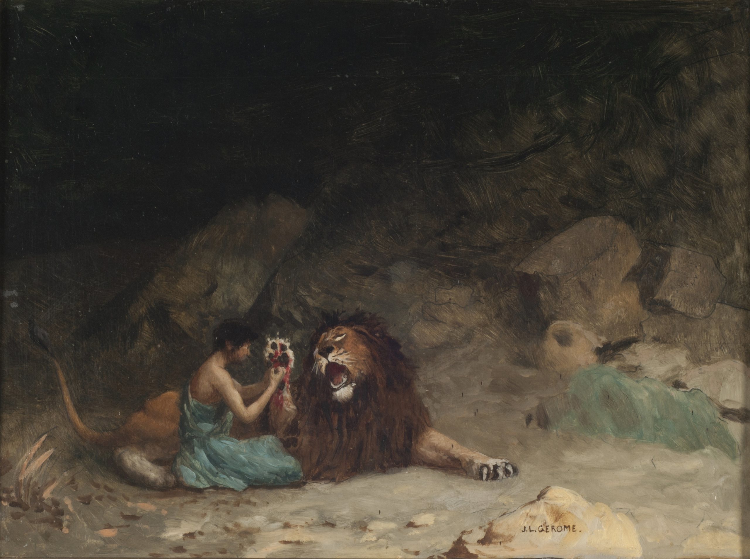 《安德鲁克里斯》（Androcles）｜让-莱昂·热罗姆 Jean-Léon Gérôme｜约 1902