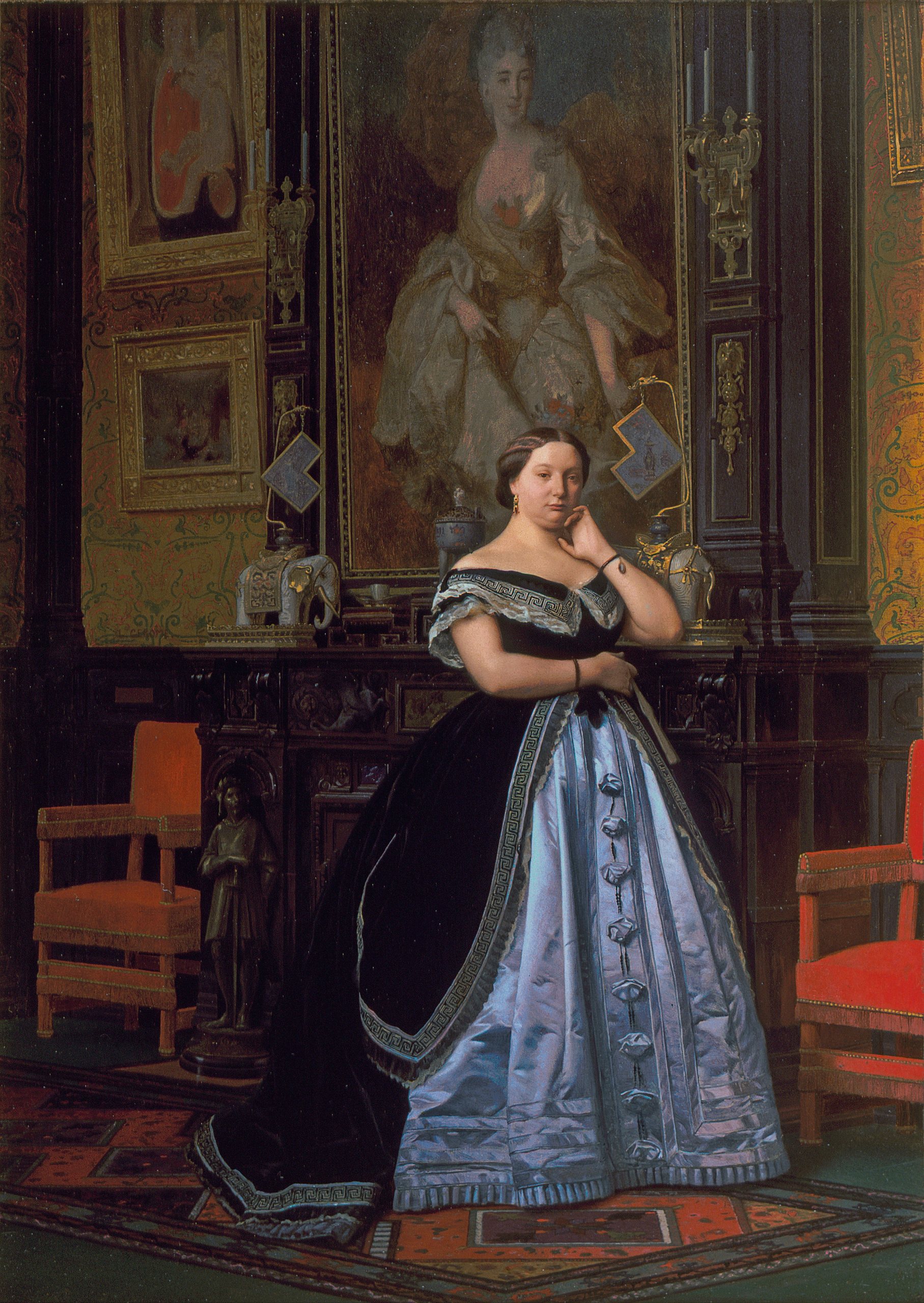 《夏洛特·德·罗斯柴尔德的肖像》（Portrait of Charlotte de Rothschild）｜让-莱昂·热罗姆 Jean-Léon Gérôme｜1866