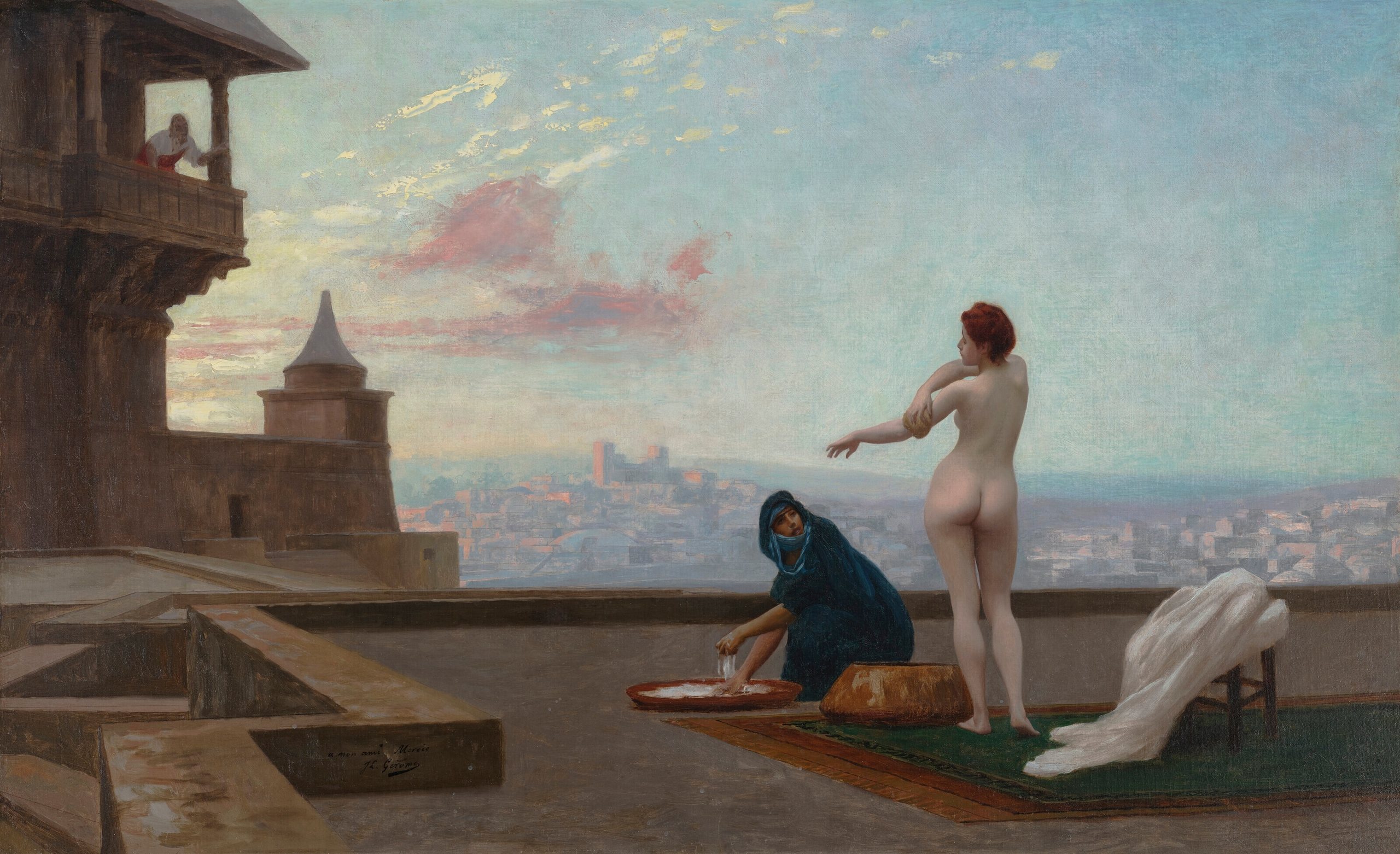 《贝萨比（拔示巴）》（Bethsabée (Bathsheba)）｜让-莱昂·热罗姆 Jean-Léon Gérôme｜约 1889