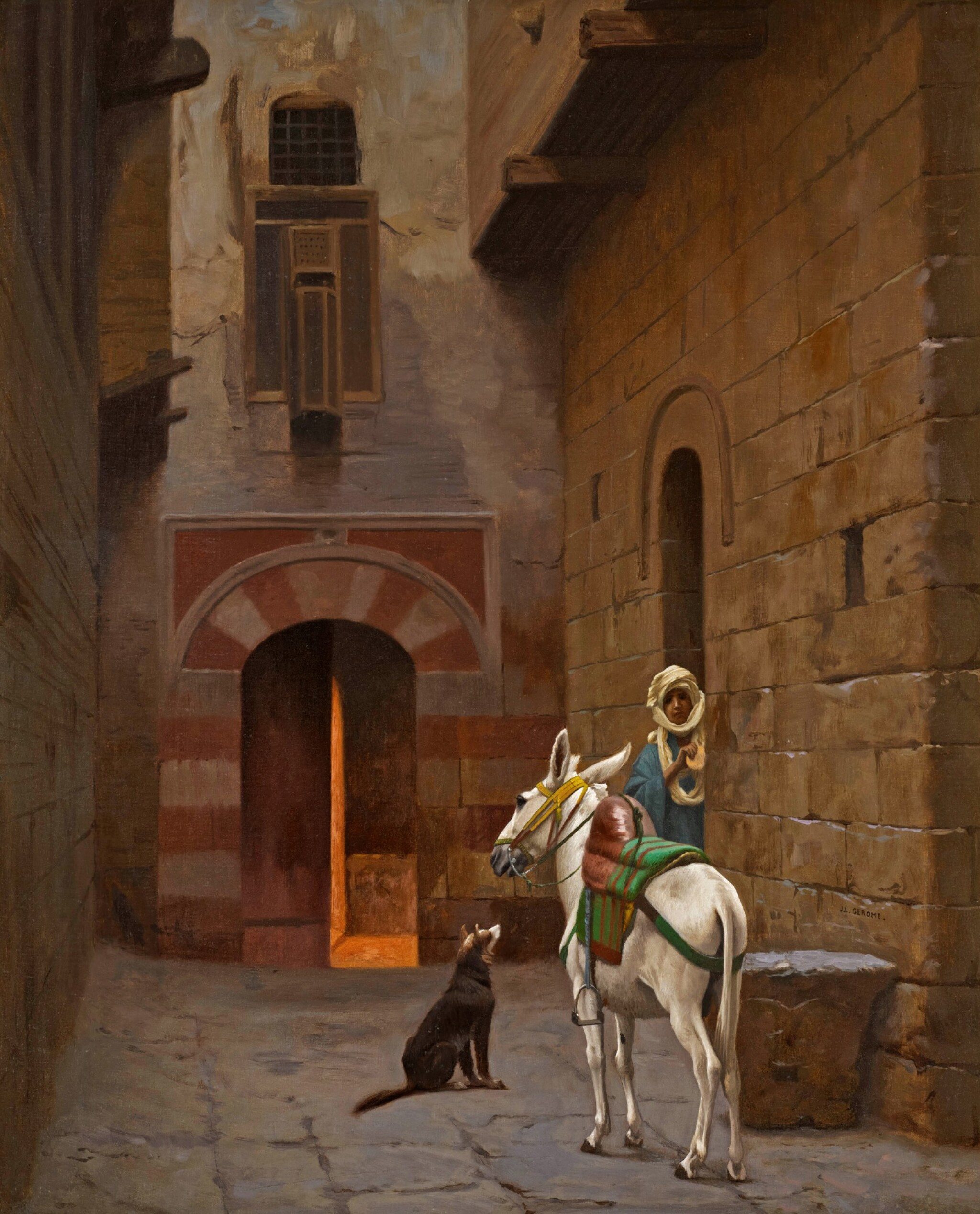 《等待大师》（Waiting for the Master）｜让-莱昂·热罗姆 Jean-Léon Gérôme｜不明