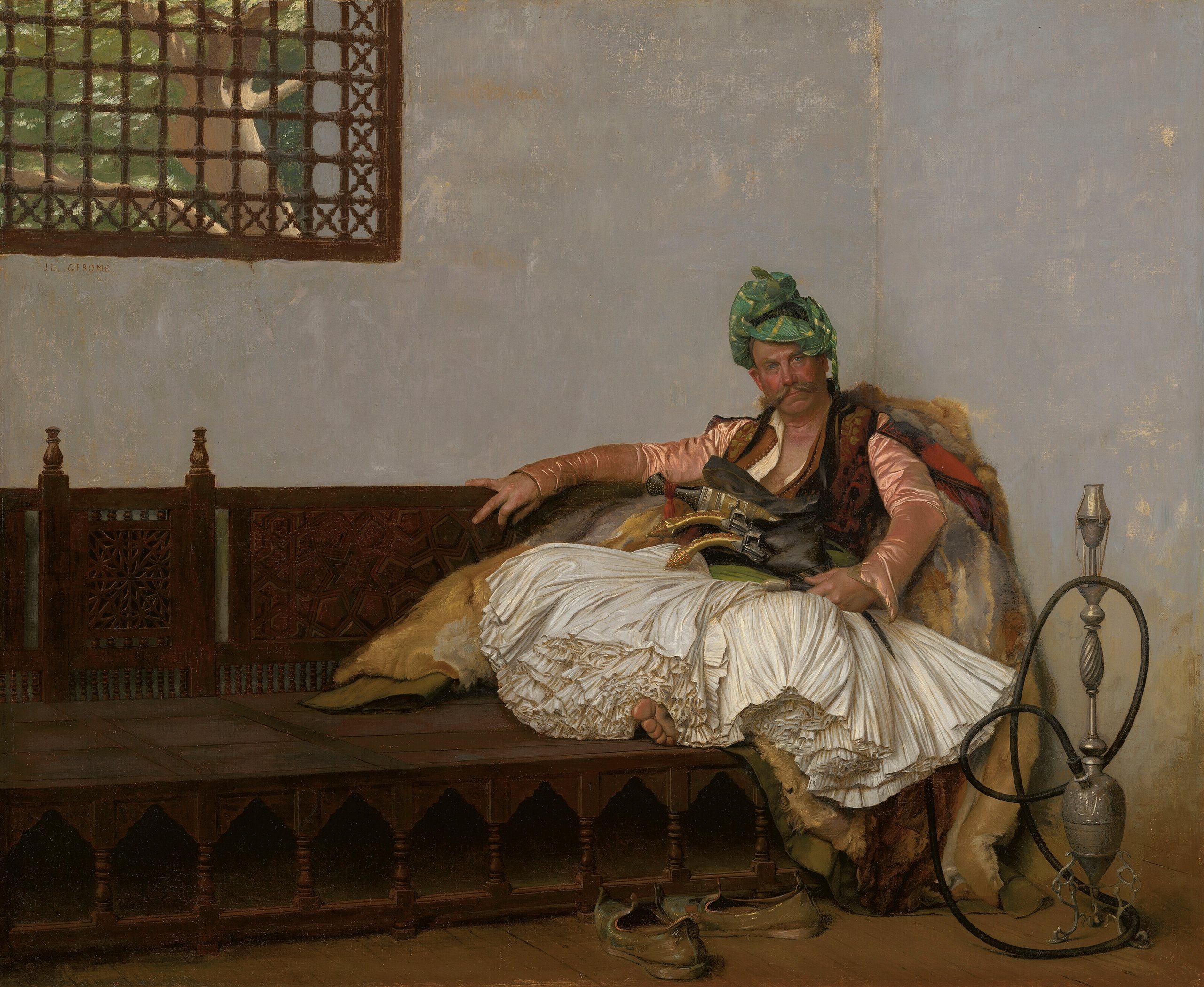 《巴什巴祖克酋长》（A Bashi-Bazouk Chieftan）｜让-莱昂·热罗姆 Jean-Léon Gérôme｜约 1880