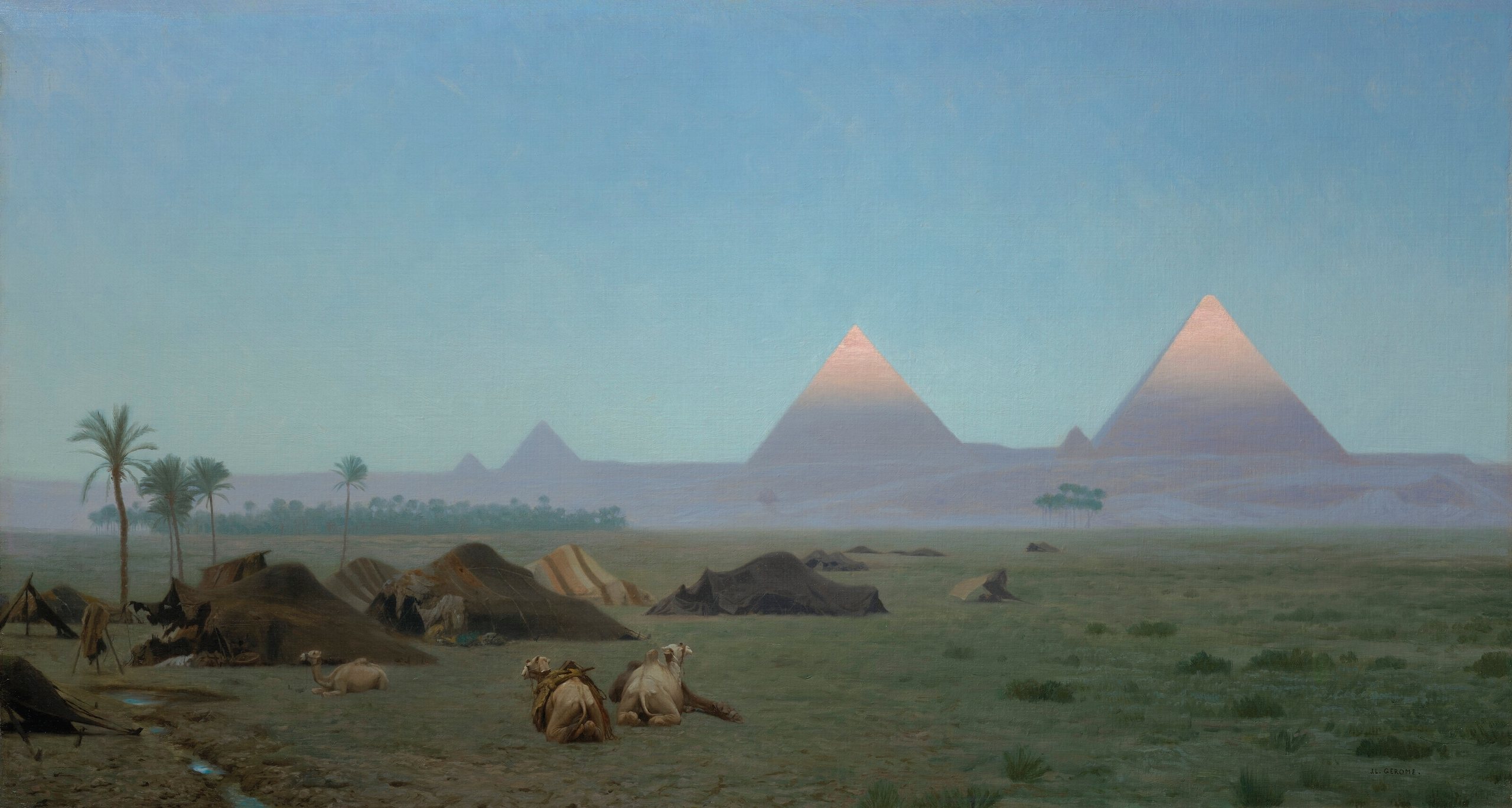 《太阳的初吻》（The First Kiss of the Sun）｜让-莱昂·热罗姆 Jean-Léon Gérôme｜1886