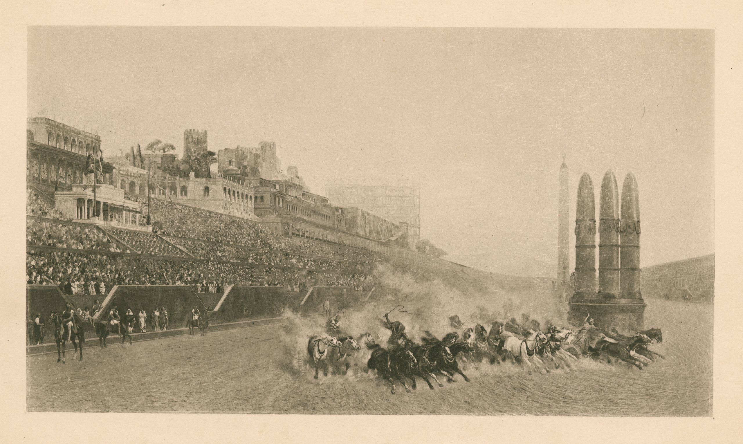 《马克西姆斯马戏团》（Circus Maximus）｜让-莱昂·热罗姆 Jean-Léon Gérôme｜1881