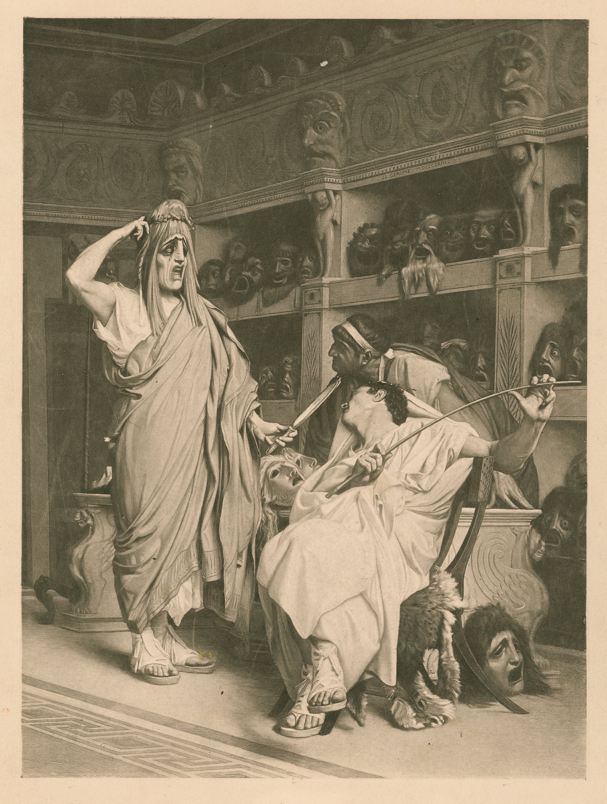 《喜剧演员们》（The comedians）｜让-莱昂·热罗姆 Jean-Léon Gérôme｜1881