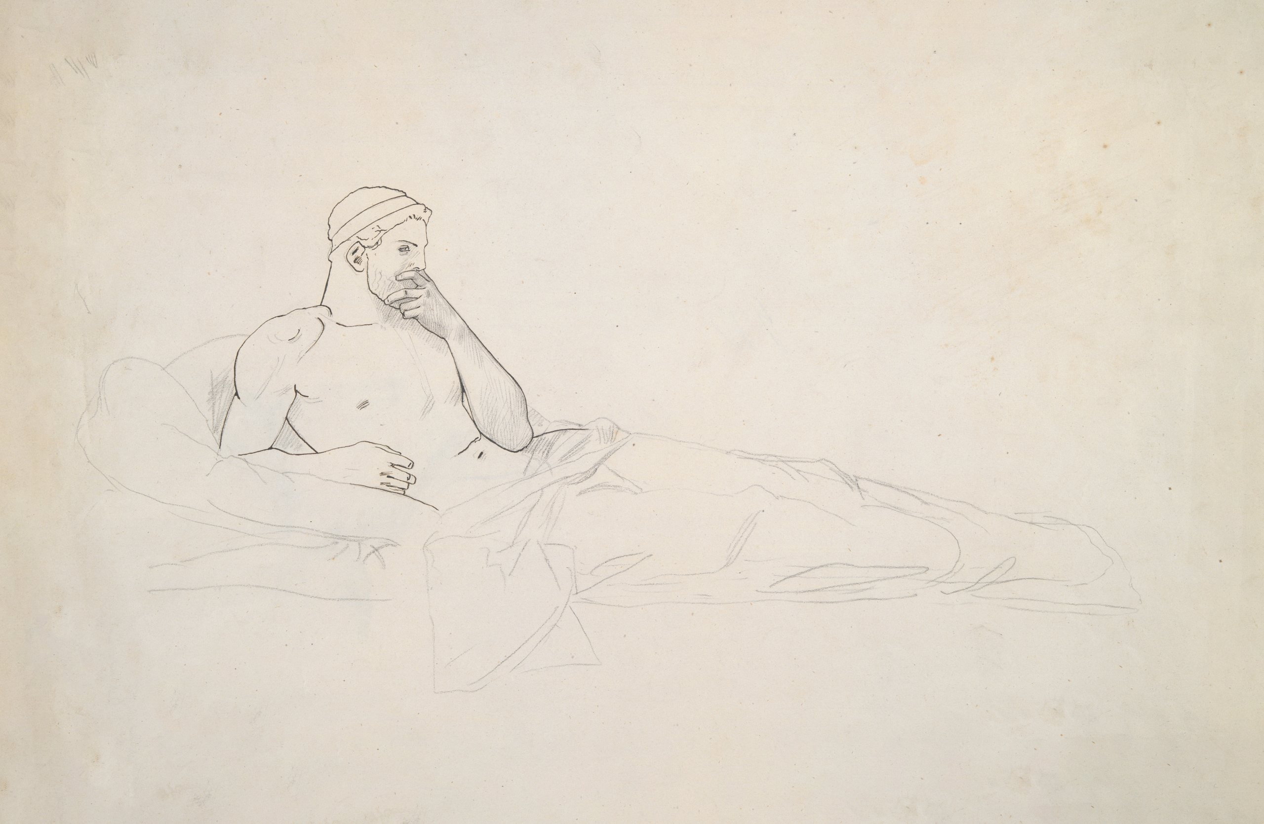 《坎道莱斯国王研究》（Study for King Candaules）｜让-莱昂·热罗姆 Jean-Léon Gérôme｜1859