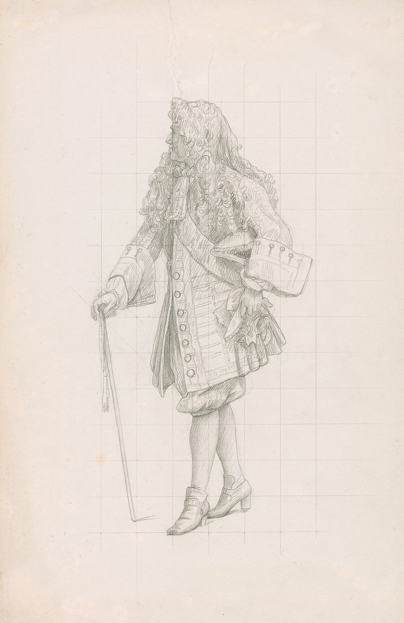 《朝臣研究。》（Study of a Courtier.）｜让-莱昂·热罗姆 Jean-Léon Gérôme｜1870年代
