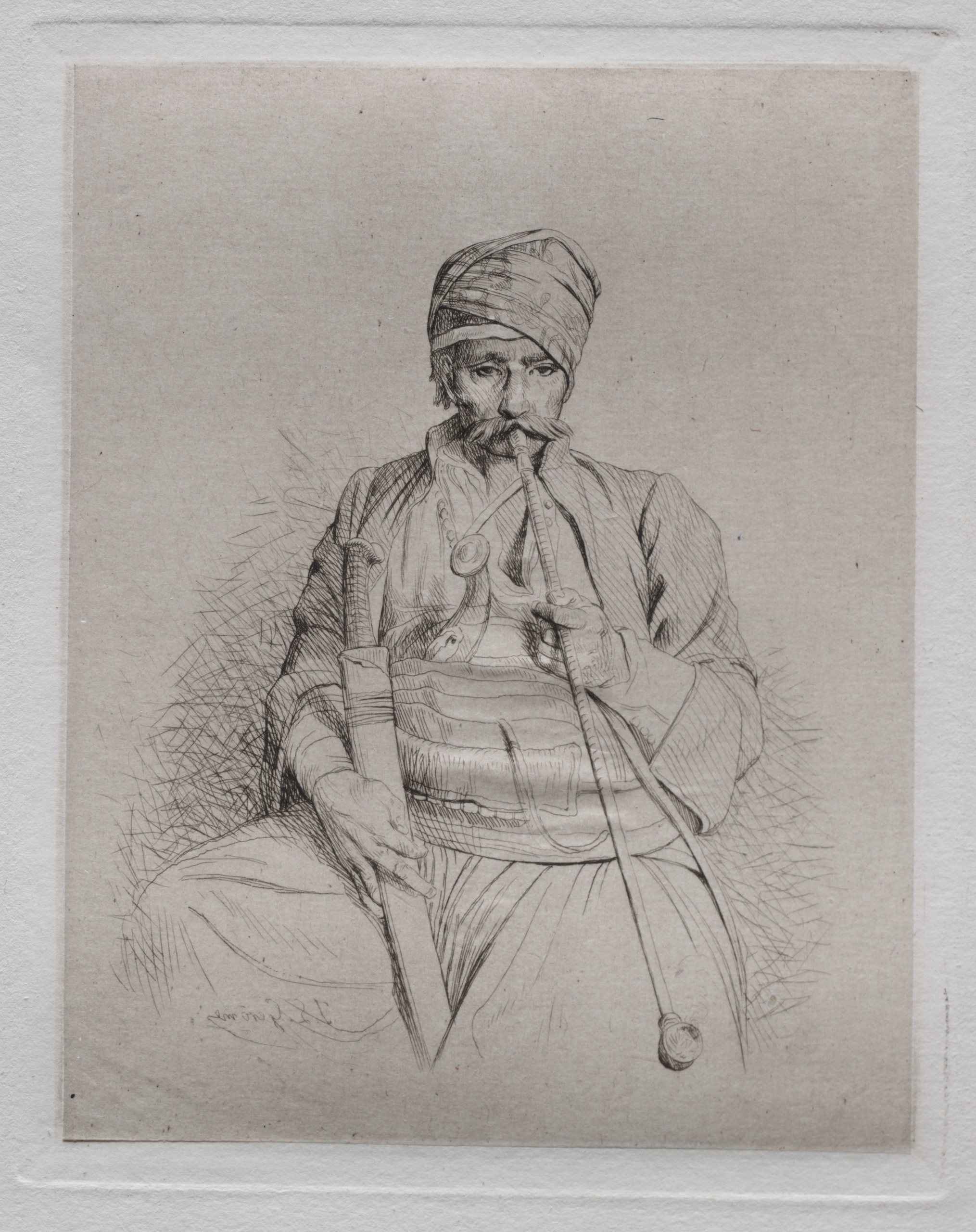 《埃及吸烟者》（Egyptian Smoker）｜让-莱昂·热罗姆 Jean-Léon Gérôme｜约 1865