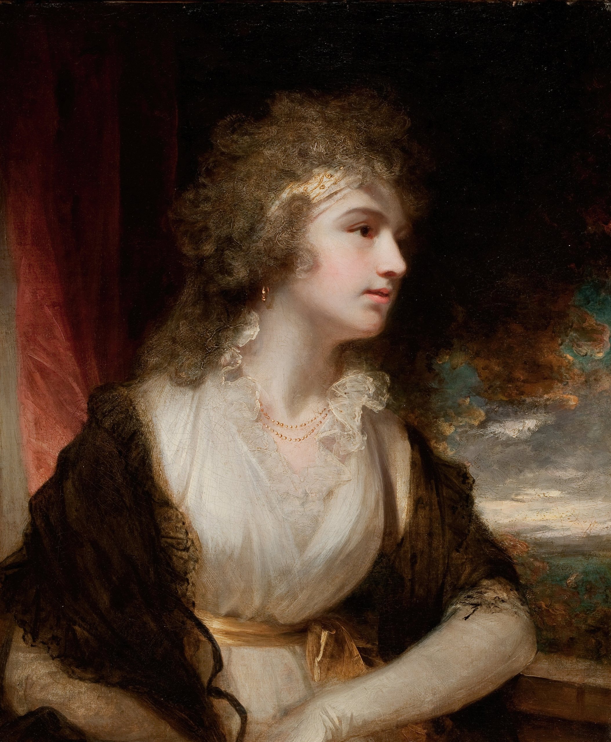 《一位女士的肖像（可能是查尔斯·格里利夫人）》（Portrait of a Lady (possibly Mrs. Charles Greeley)）｜约翰·霍普纳 John Hoppner｜不明