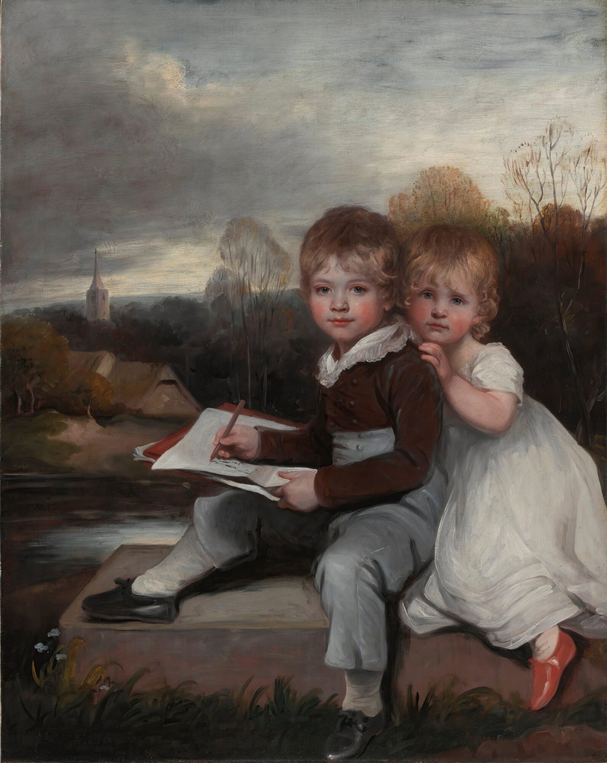 《鲍登孩子们》（The Bowden Children）｜约翰·霍普纳 John Hoppner｜不明