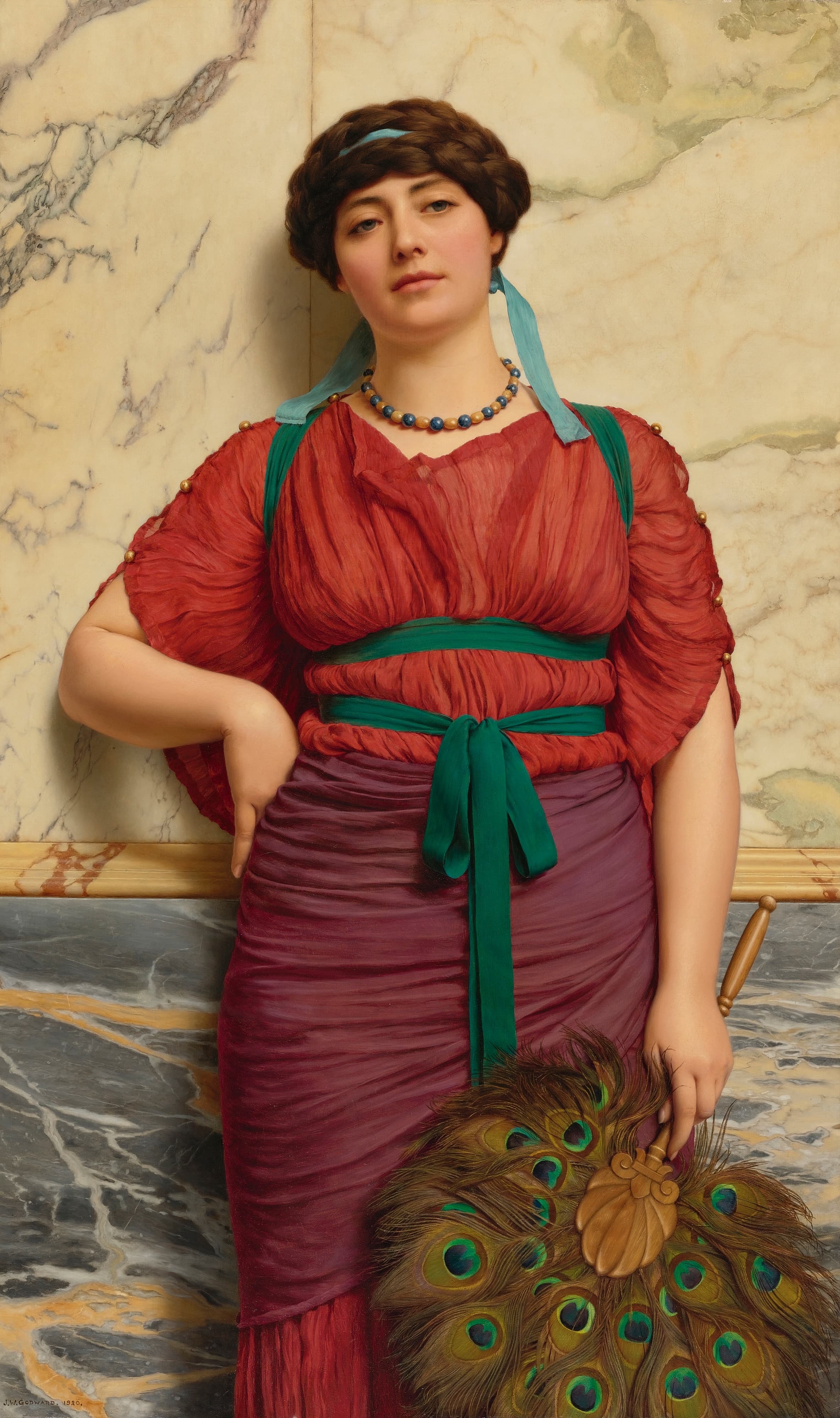 《芡实》（Eurypyle）｜约翰·威廉·戈德沃德 John William Godward｜1920