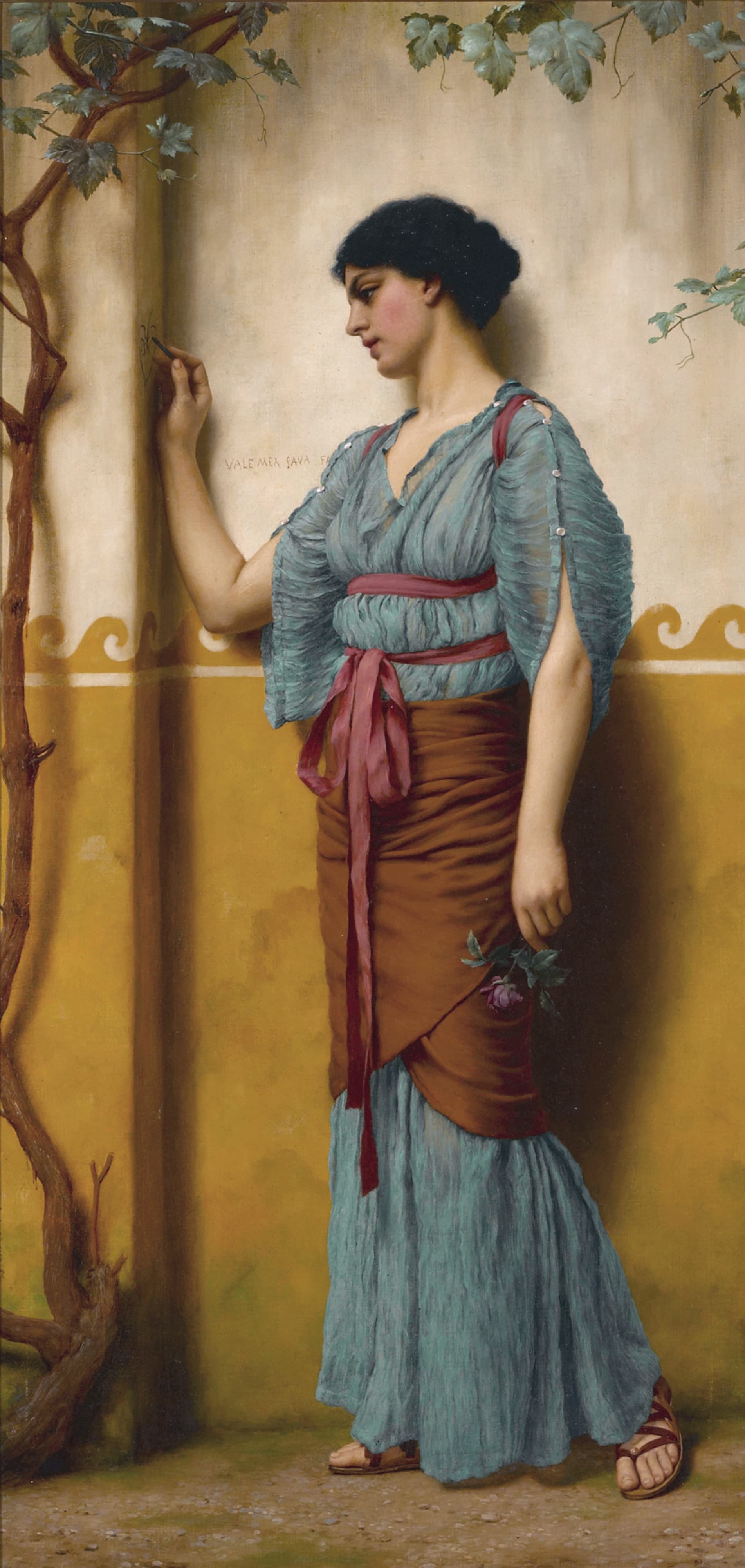 《幽会之地》（The Trysting Place）｜约翰·威廉·戈德沃德 John William Godward｜不明