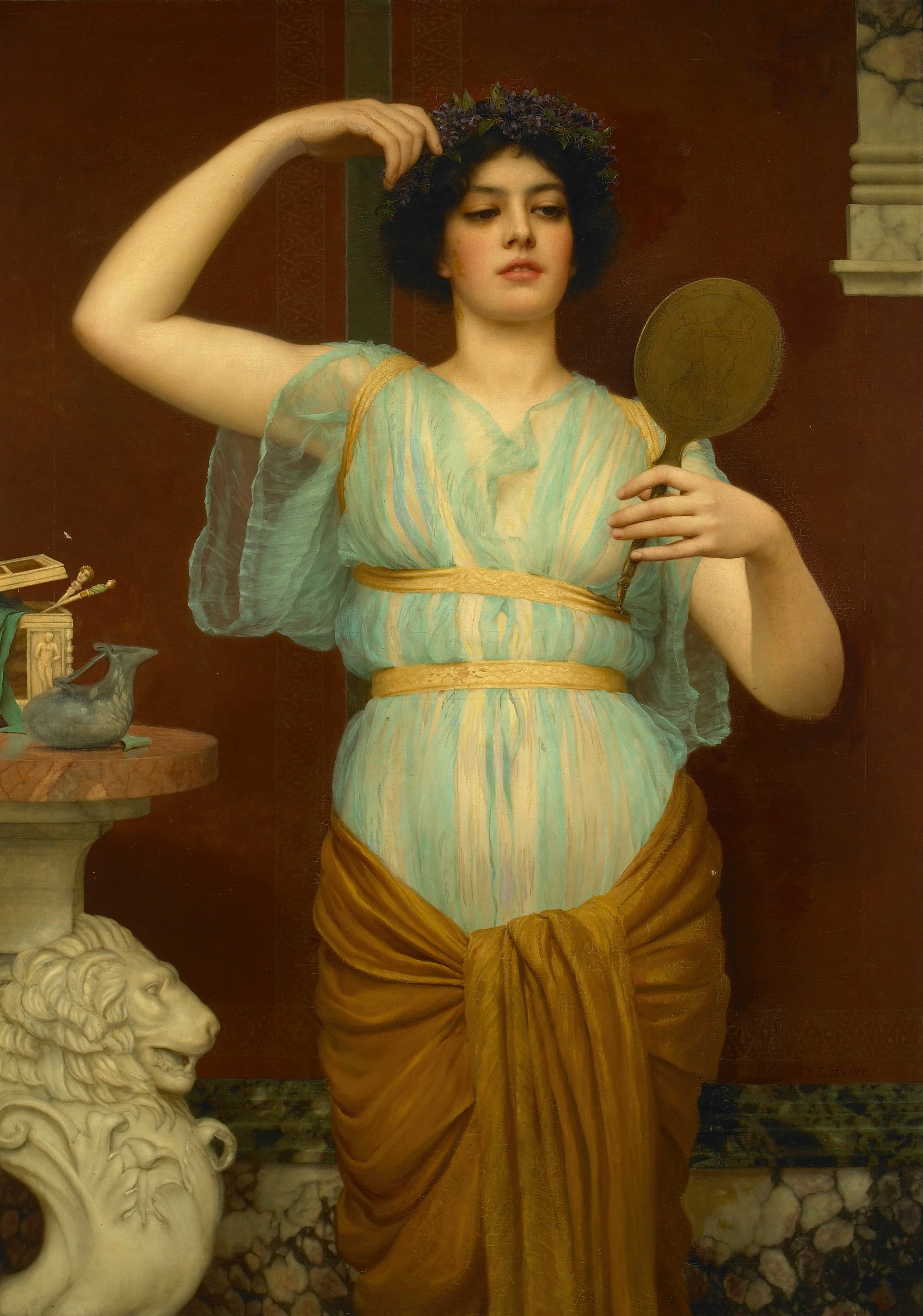 《约内》（Ione）｜约翰·威廉·戈德沃德 John William Godward｜不明