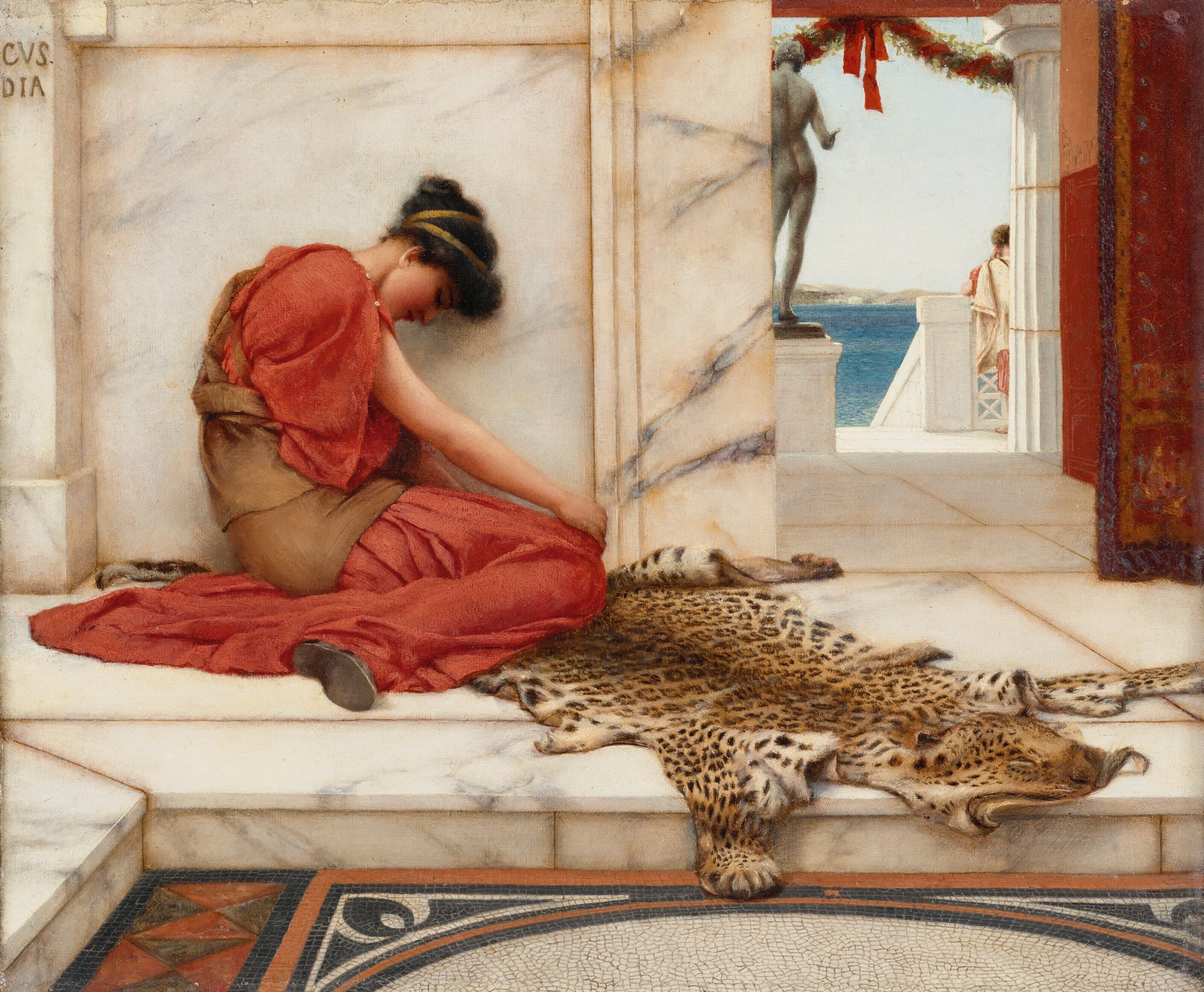 《蒂夫》（The Tiff）｜约翰·威廉·戈德沃德 John William Godward｜不明