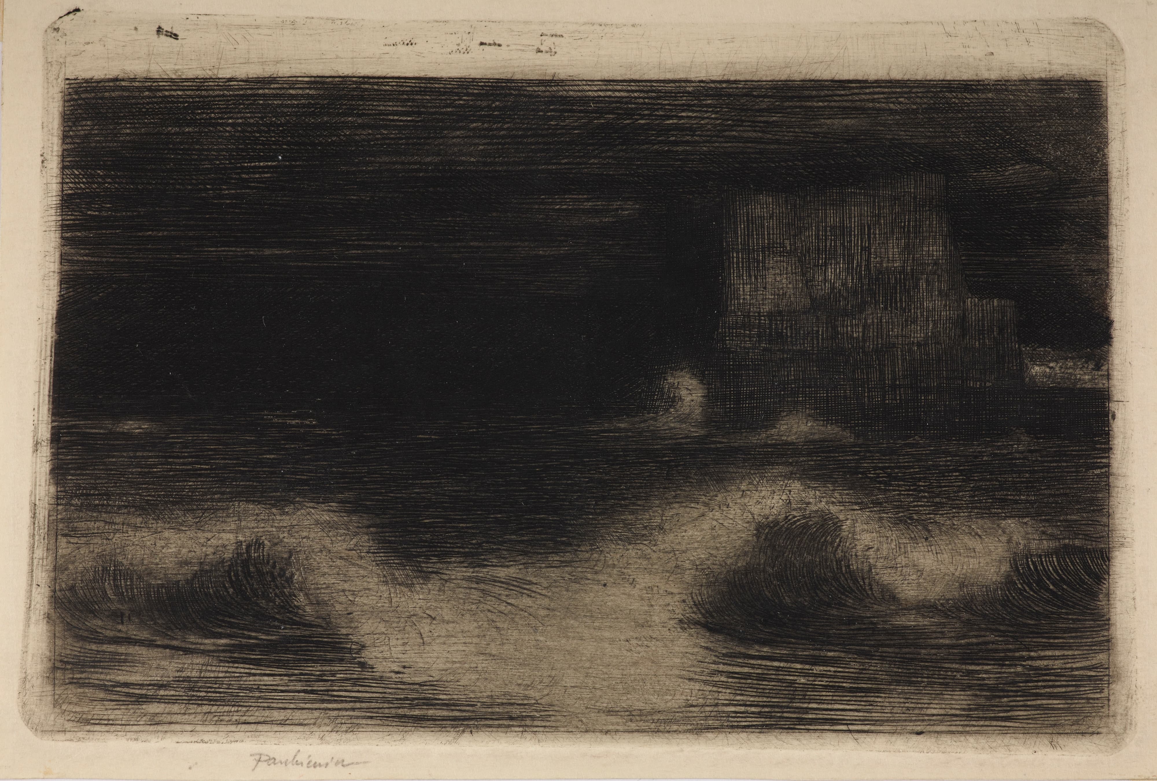 《那不勒斯湾之夜——蛋堡深处》（Night at the Bay of Naples – in the depths of Castello del’Ovo）｜约瑟夫·潘凯维奇 Józef Pankiewicz｜1900