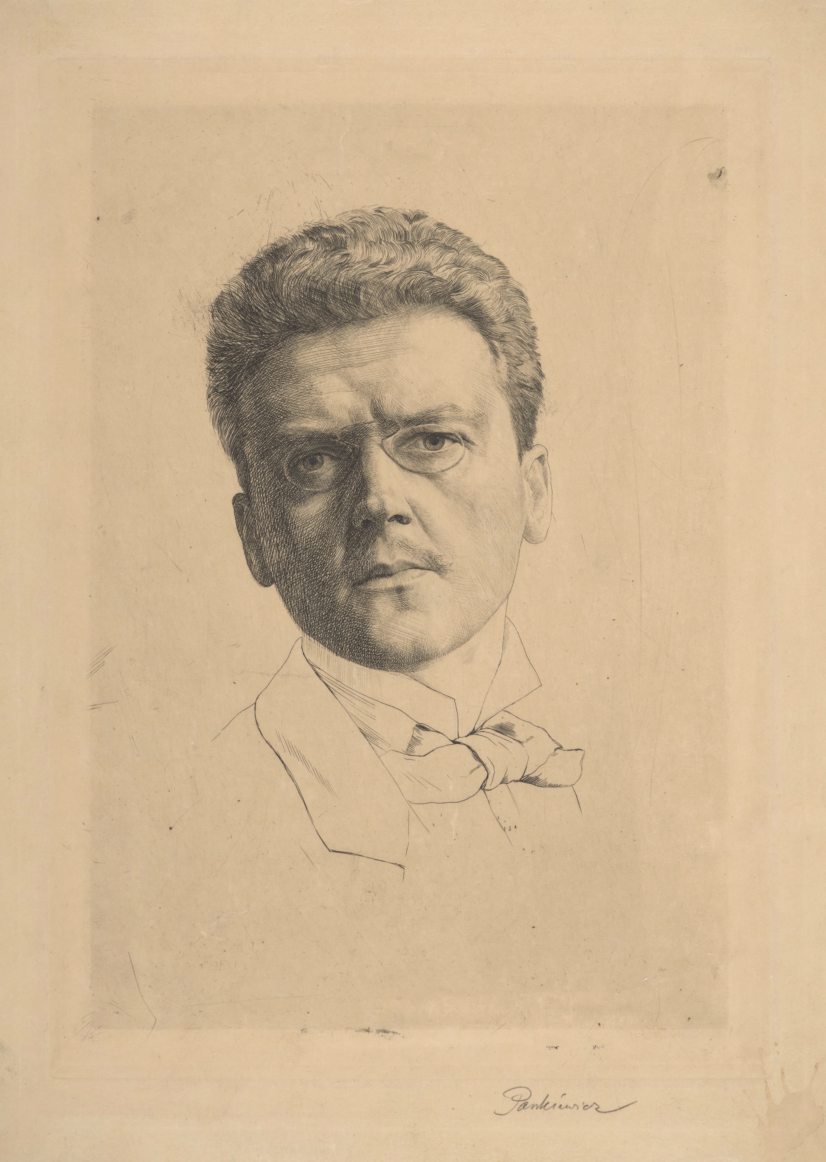 《自画像（直）》（Self-portrait (straight)）｜约瑟夫·潘凯维奇 Józef Pankiewicz｜1900