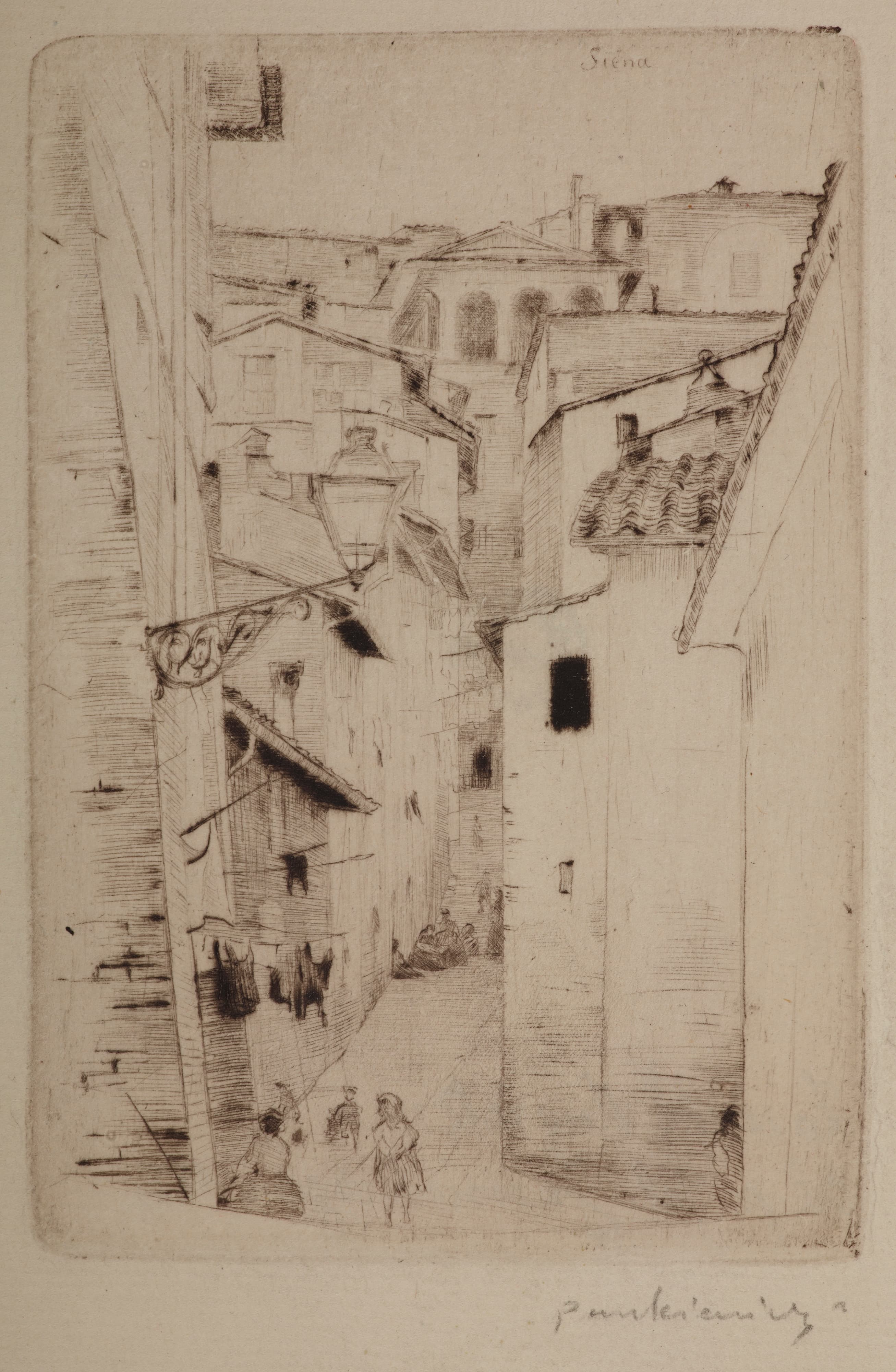 《锡耶纳 II 街》（Street in Siena II）｜约瑟夫·潘凯维奇 Józef Pankiewicz｜1900