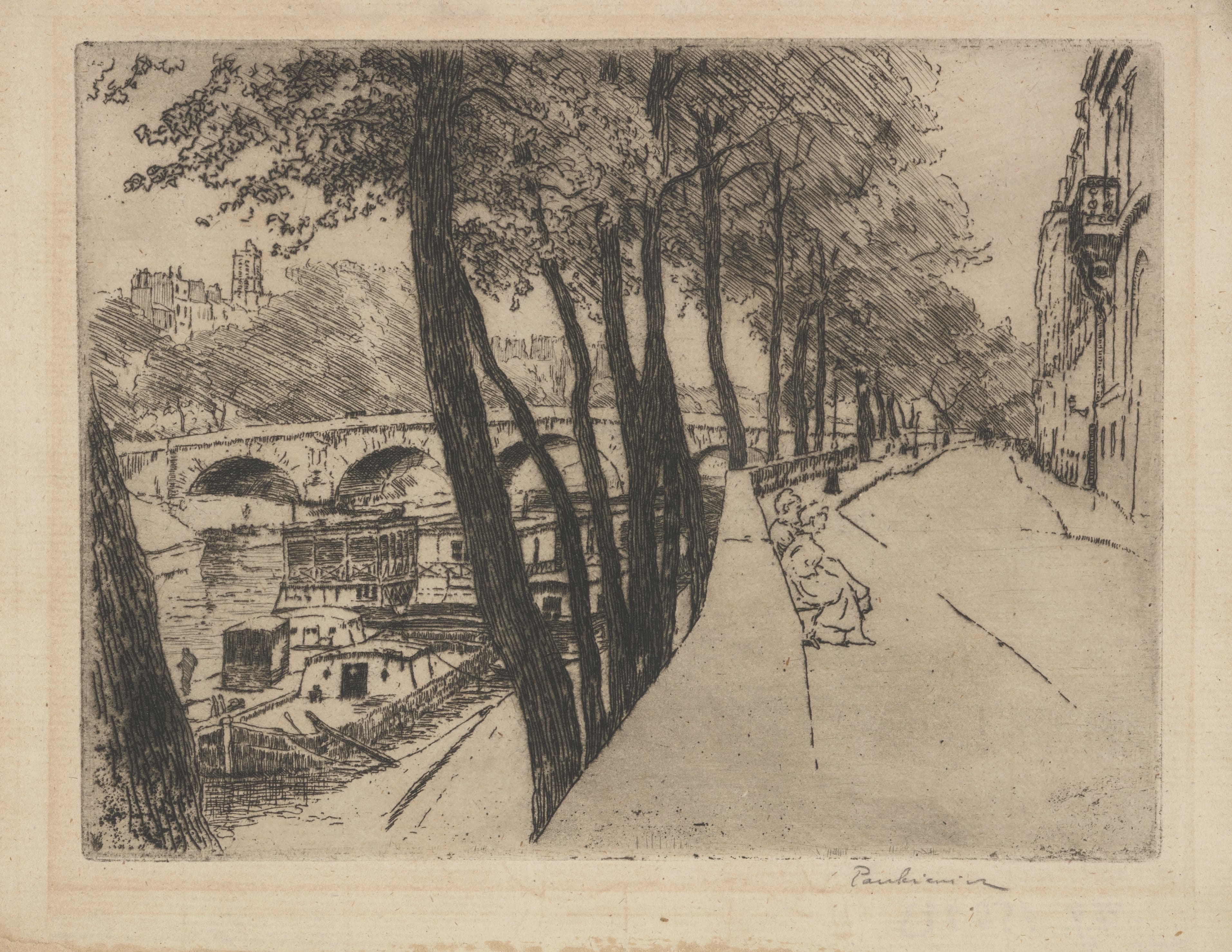 《巴黎安茹码头》（Quai d’Anjou in Paris）｜约瑟夫·潘凯维奇 Józef Pankiewicz｜1902