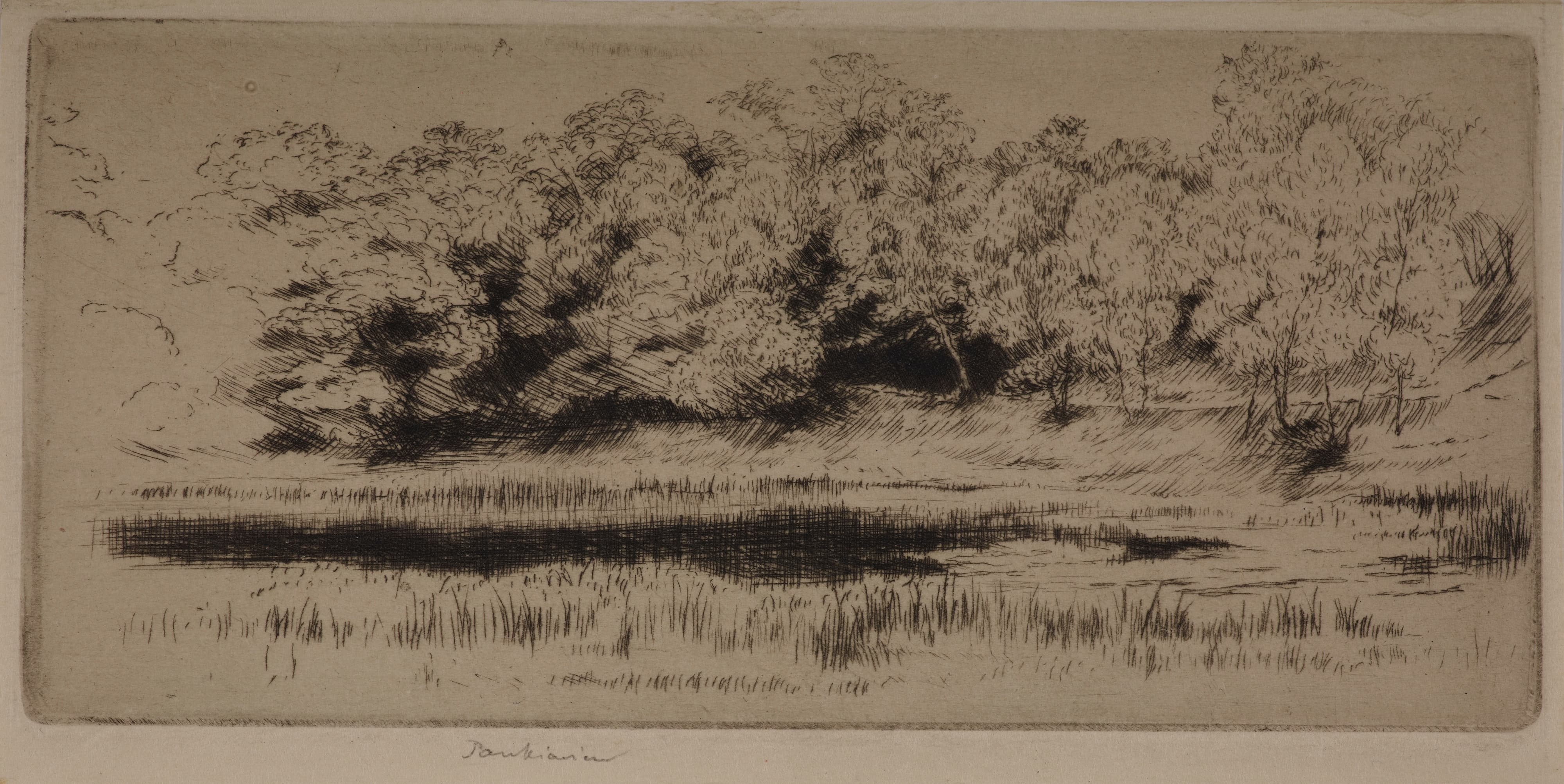 《维勒邦池塘》（Villebon pond）｜约瑟夫·潘凯维奇 Józef Pankiewicz｜1902