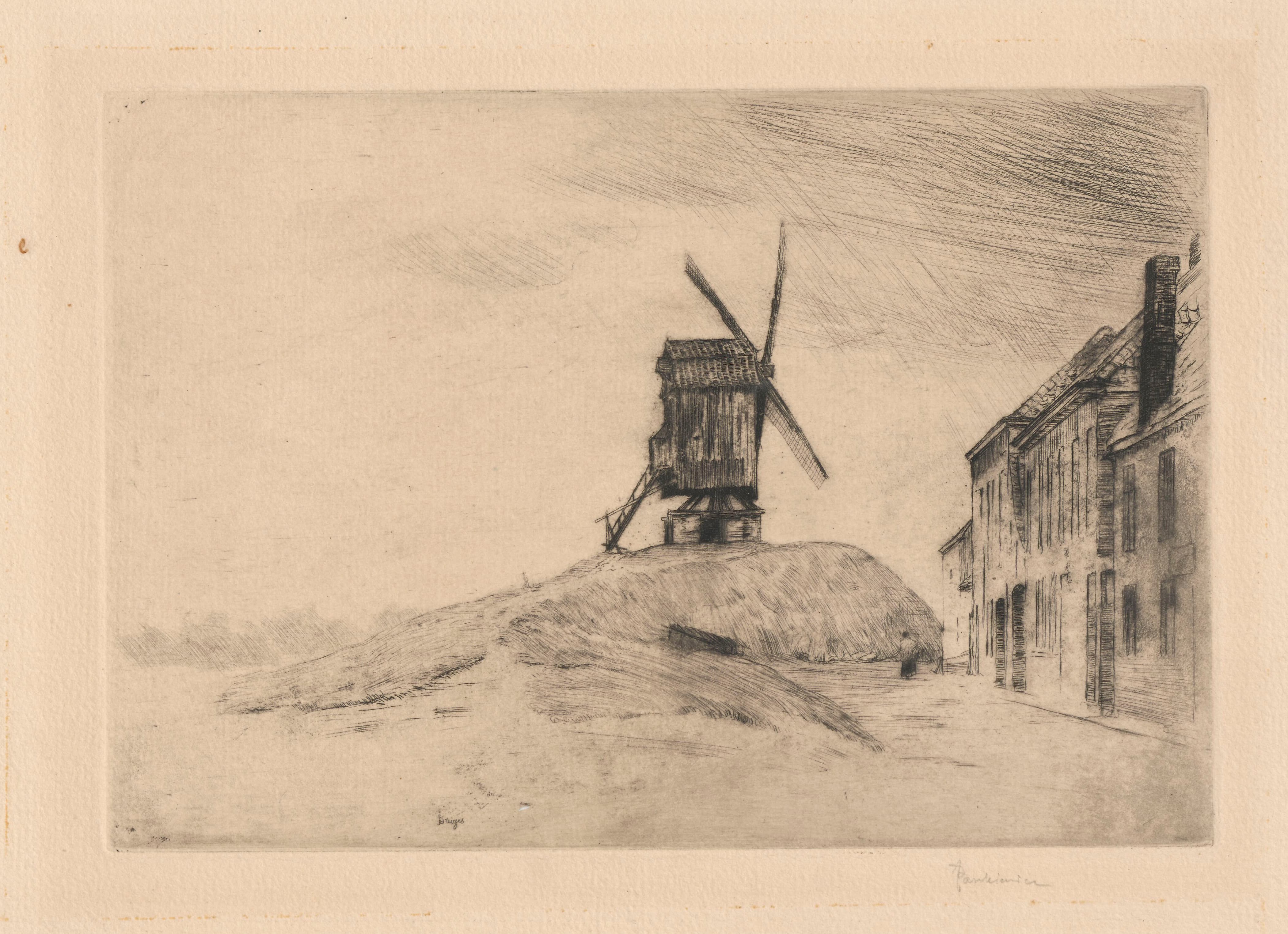 《布鲁日的风车》（Windmill in Bruges）｜约瑟夫·潘凯维奇 Józef Pankiewicz｜1902