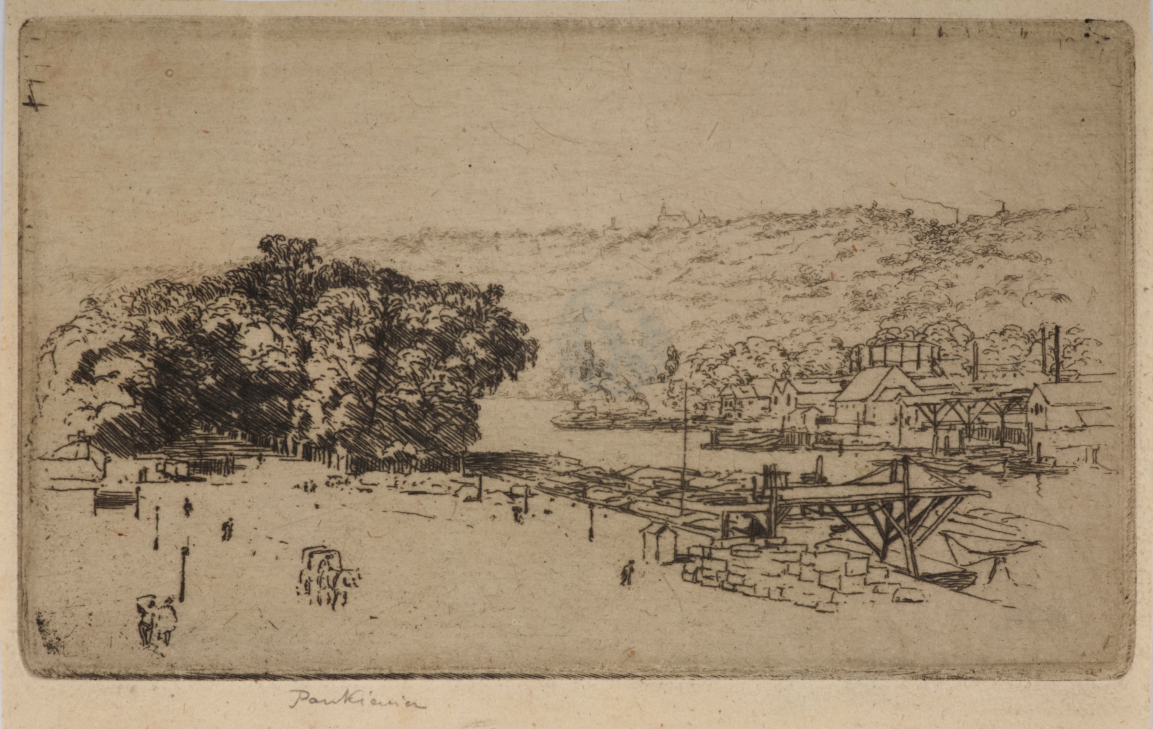 《Landscape near Rouen》｜约瑟夫·潘凯维奇 Józef Pankiewicz｜1904