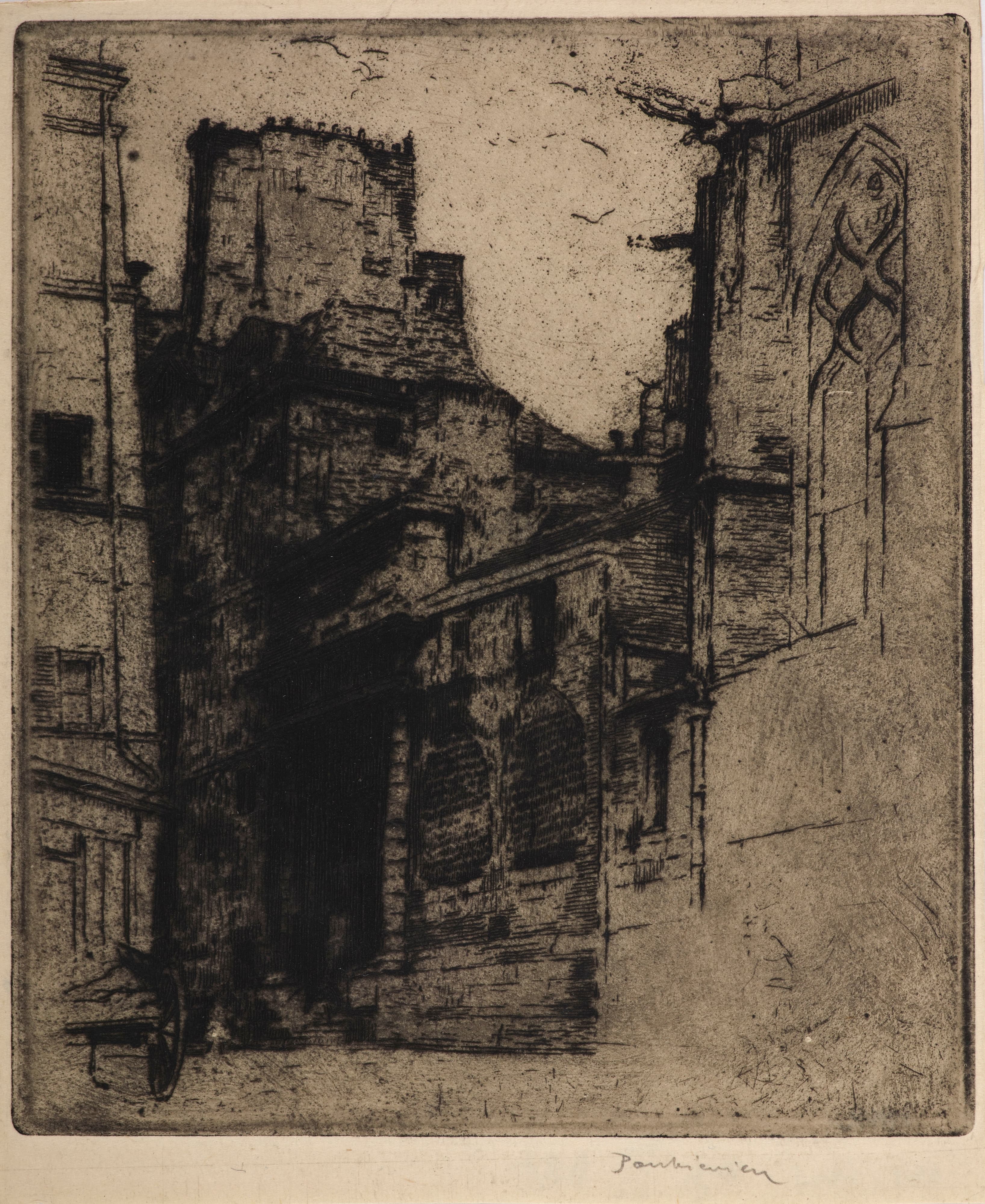 《巴黎 – 巴雷斯街》（Paris – Rue des Barres）｜约瑟夫·潘凯维奇 Józef Pankiewicz｜1904
