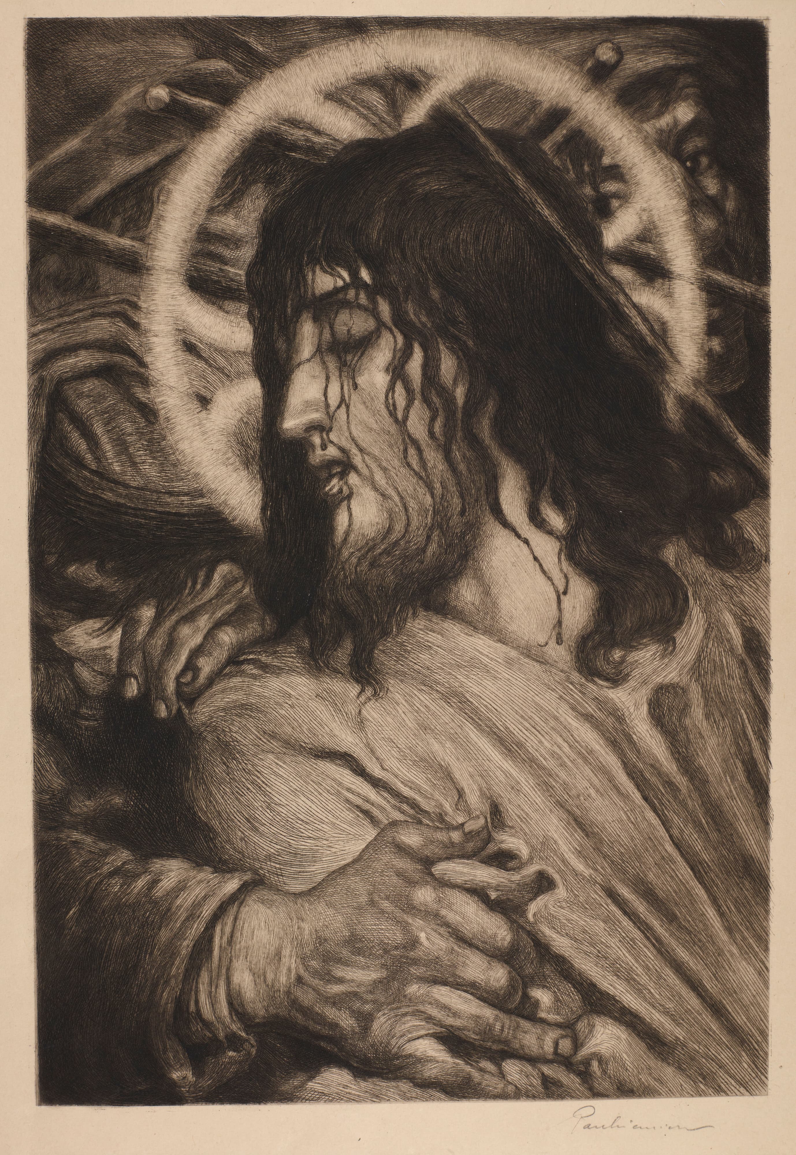 《沃伊切赫·皮耶霍夫斯基 (Wojciech Piechowski) 画作中的基督》（Christ according to the painting by Wojciech Piechowski）｜约瑟夫·潘凯维奇 Józef Pankiewicz｜1905