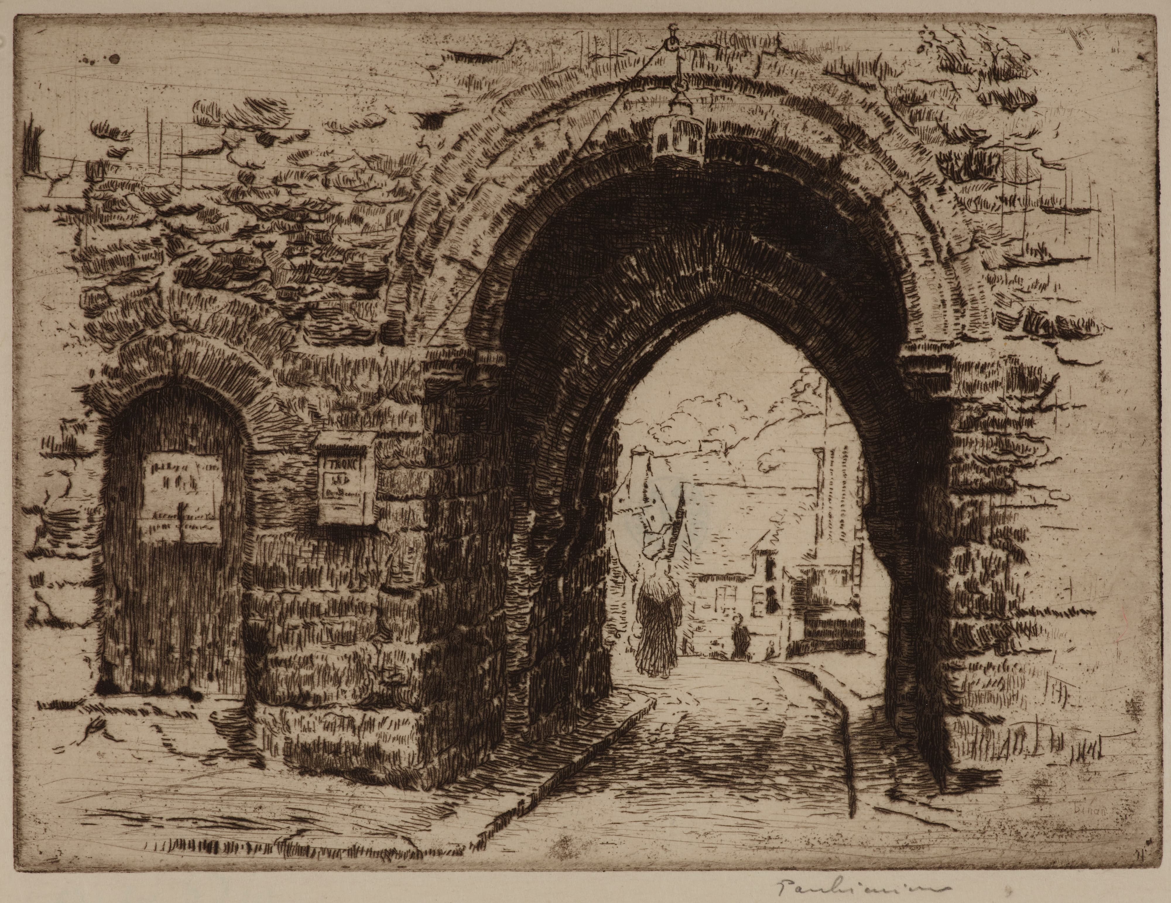 《迪南 – 杰祖尔门》（Dinan – Jerzual Gate）｜约瑟夫·潘凯维奇 Józef Pankiewicz｜1906