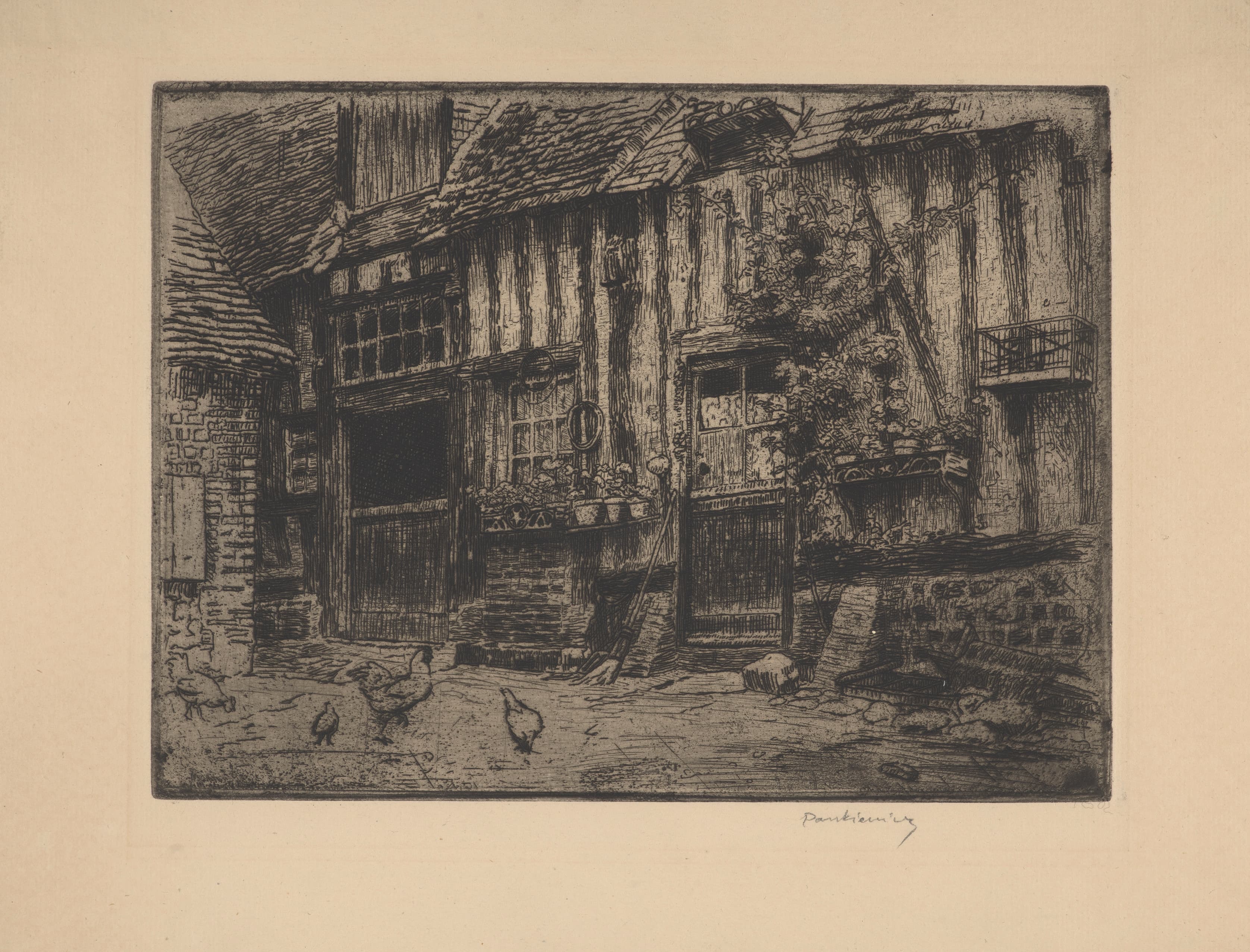 《布列塔尼村的房子》（House in the village of Breton）｜约瑟夫·潘凯维奇 Józef Pankiewicz｜1907
