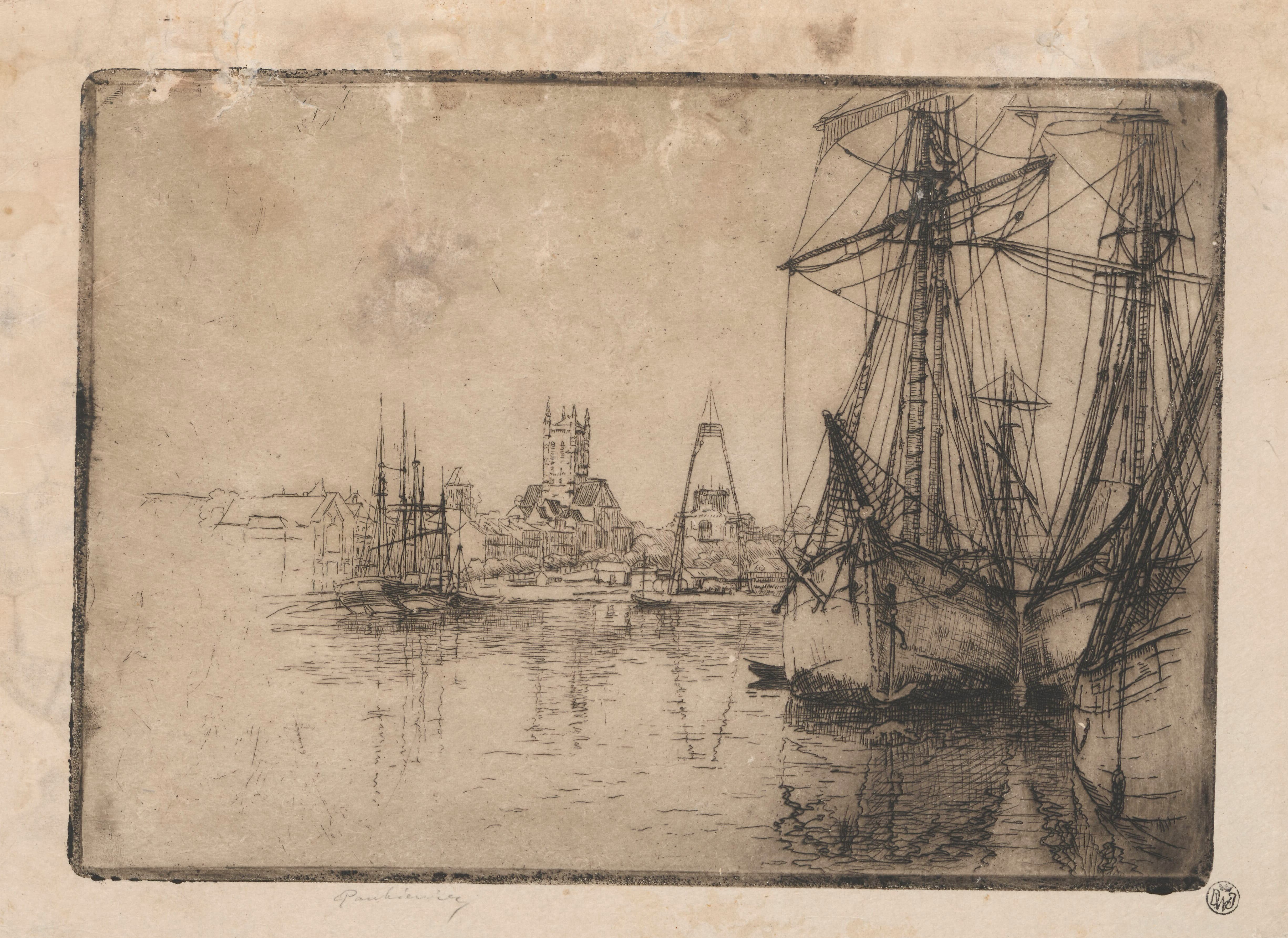 《费康港口》（Port in Fécamp）｜约瑟夫·潘凯维奇 Józef Pankiewicz｜1907
